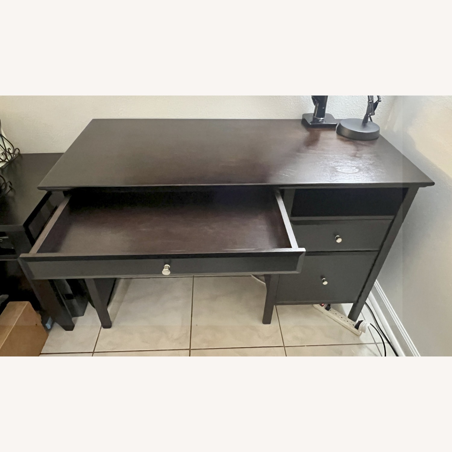 Sturdy Wood Desk with Ample Storage - image-4