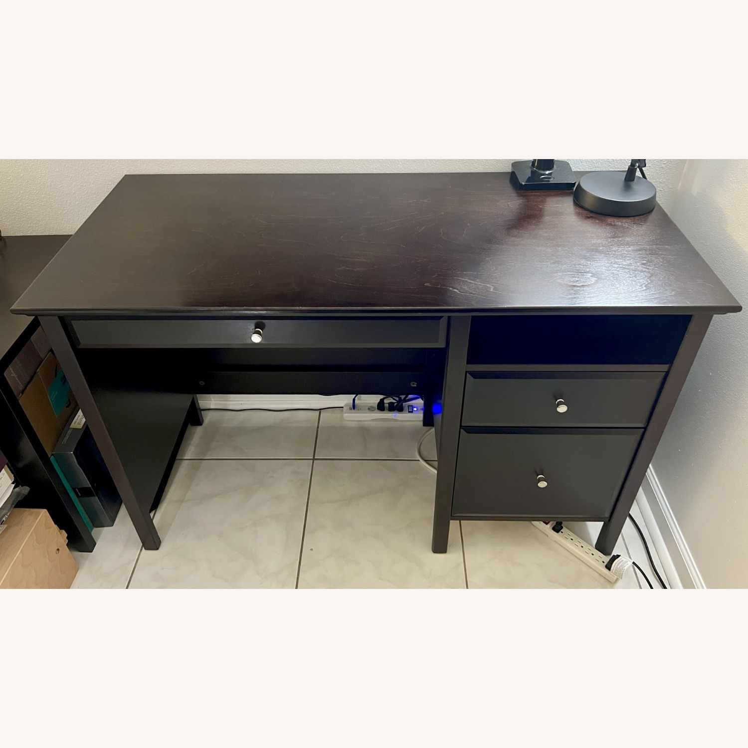 Sturdy Wood Desk with Ample Storage - image-9