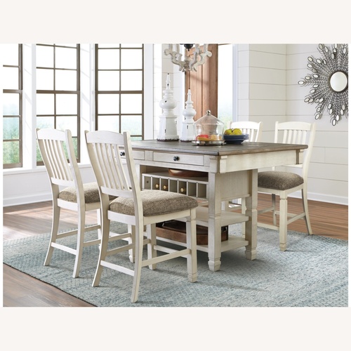 Used Bolanburg Counter Height Dining Table and 4 Barstools for sale on AptDeco