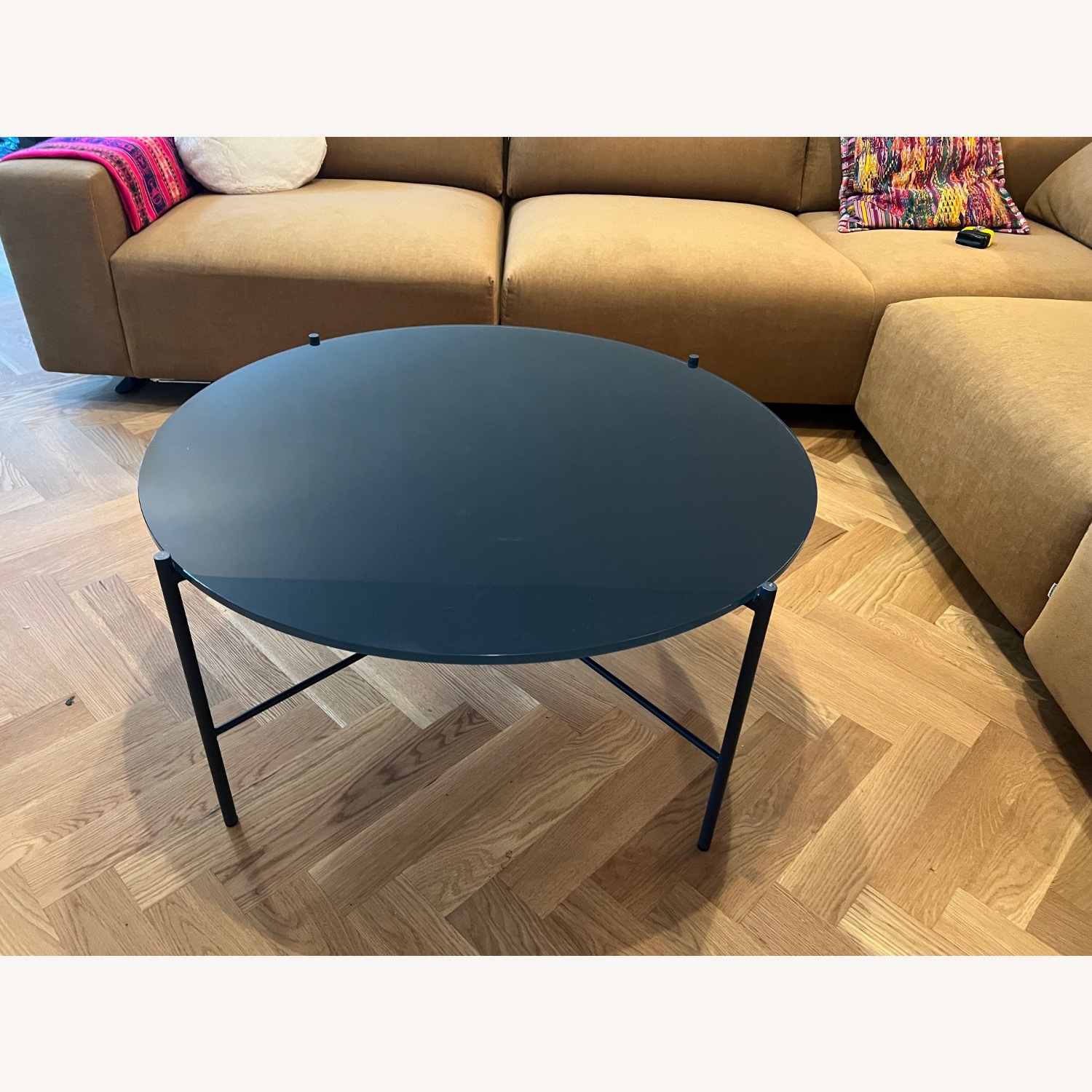 Article Blue Glass Coffee Table - image-1