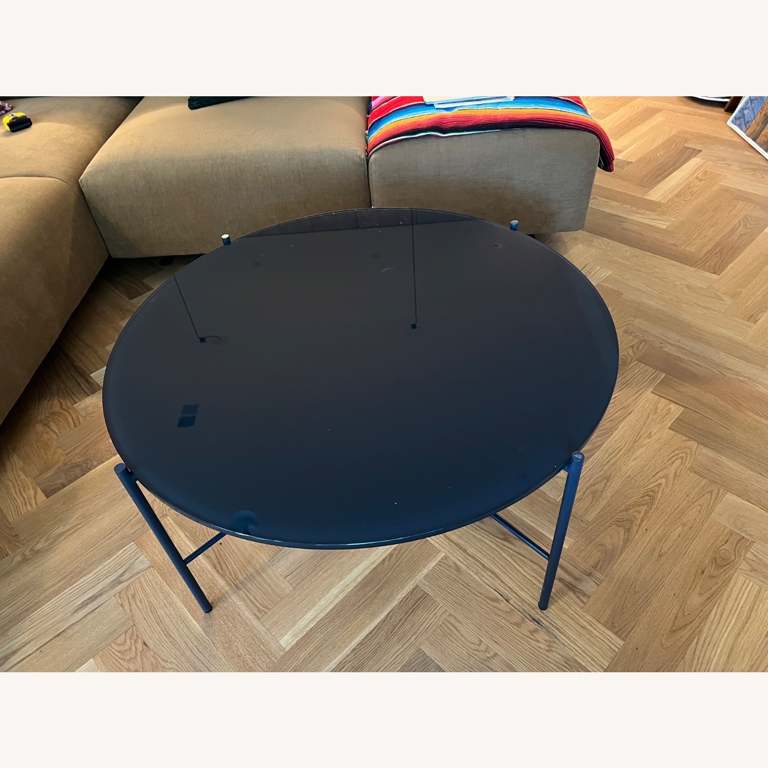 Article Blue Glass Coffee Table - image-4