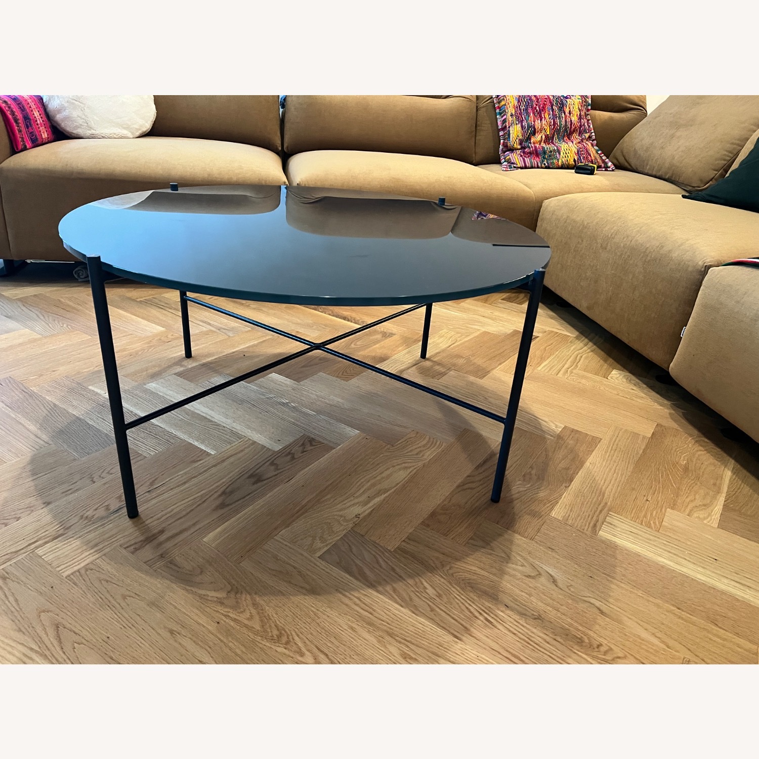 Article Blue Glass Coffee Table - image-2