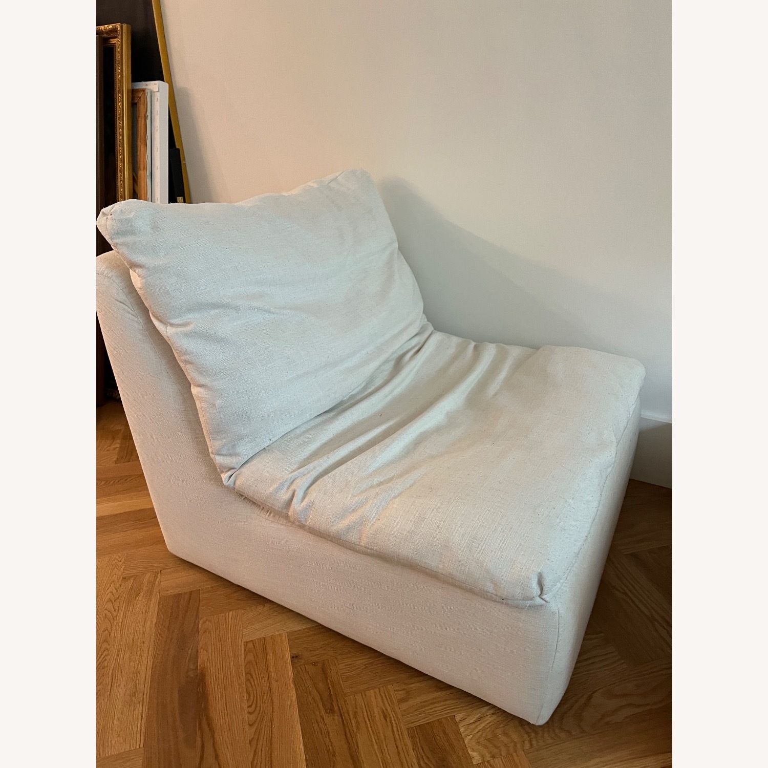 CB2 Lounger + Ottoman - image-3