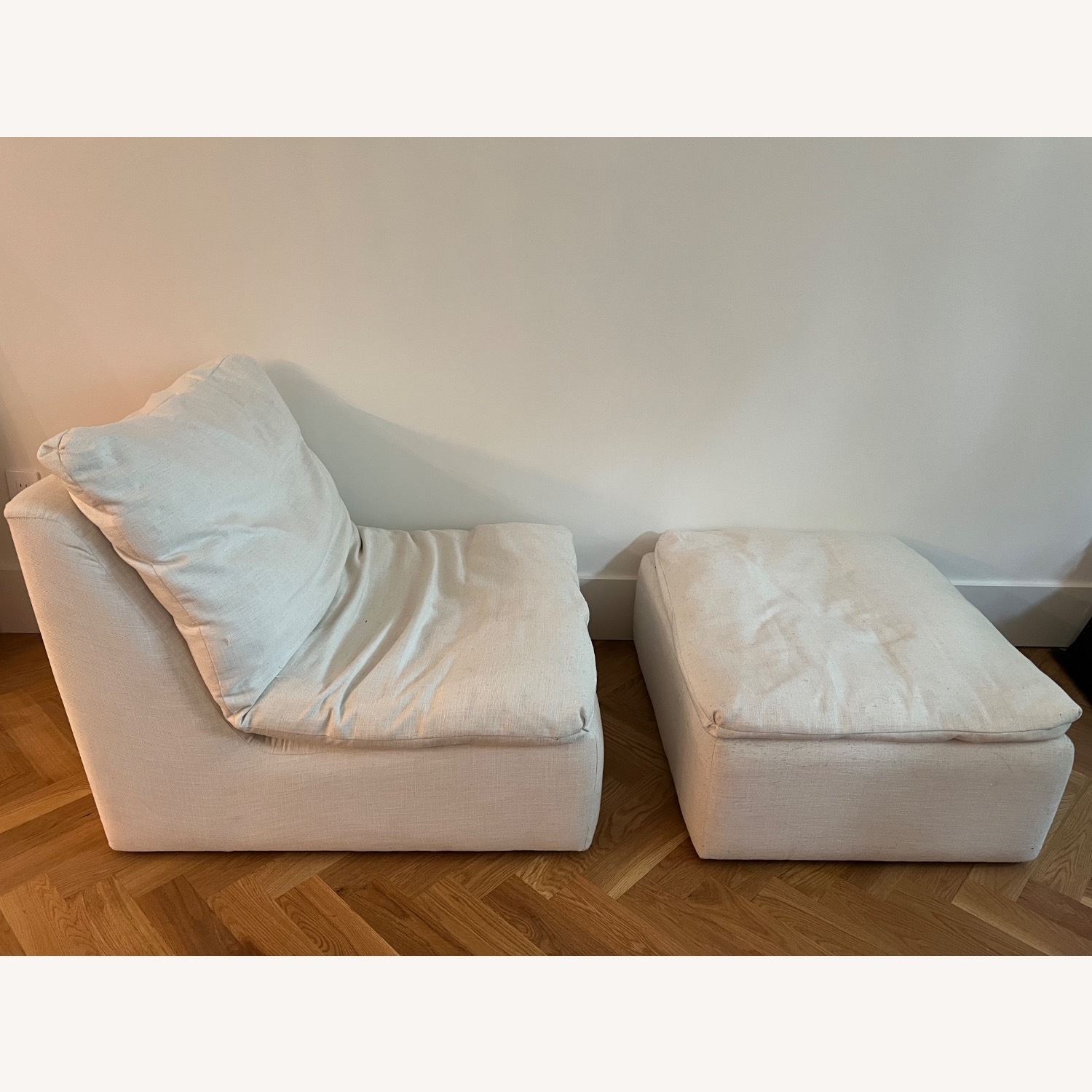 CB2 Lounger + Ottoman - image-2