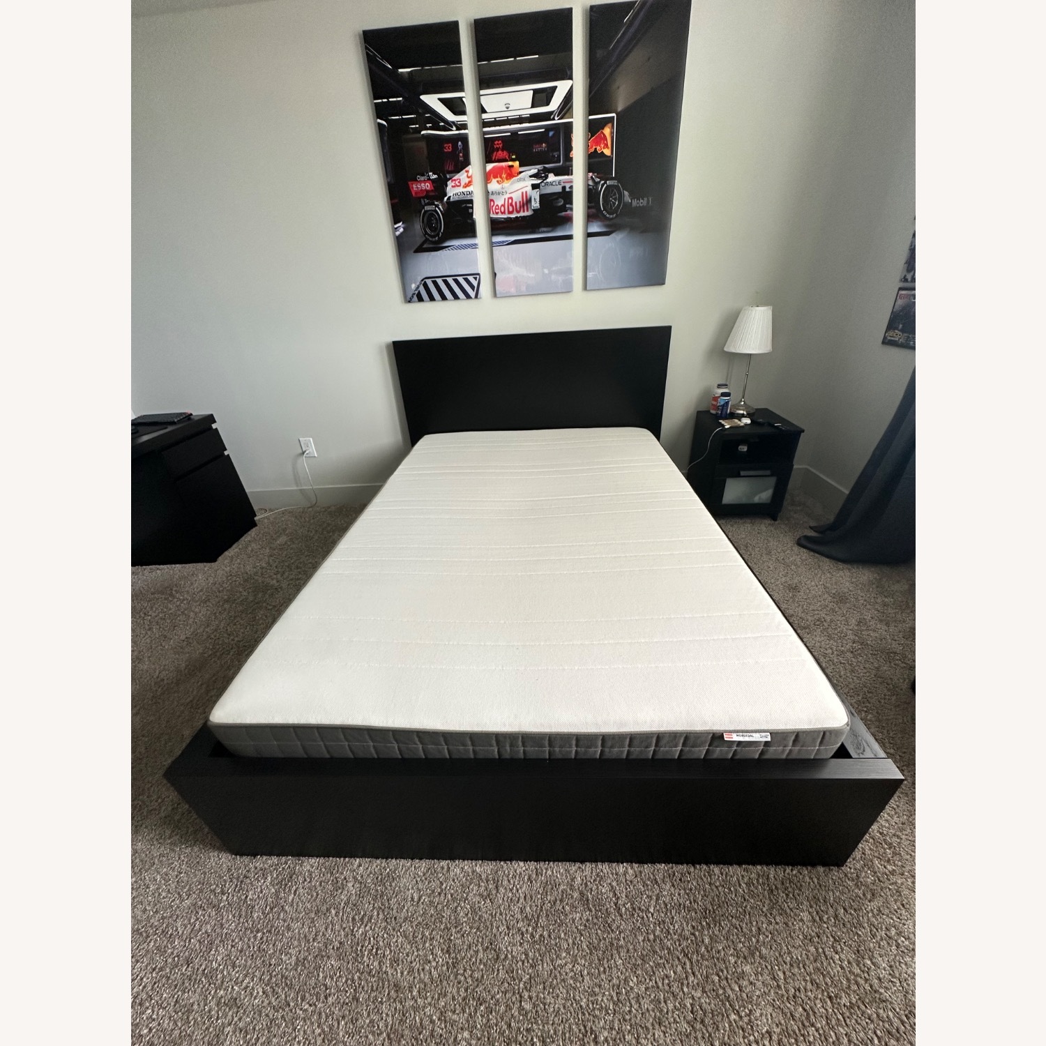 IKEA MALM Bedframe Full Size Black - image-1