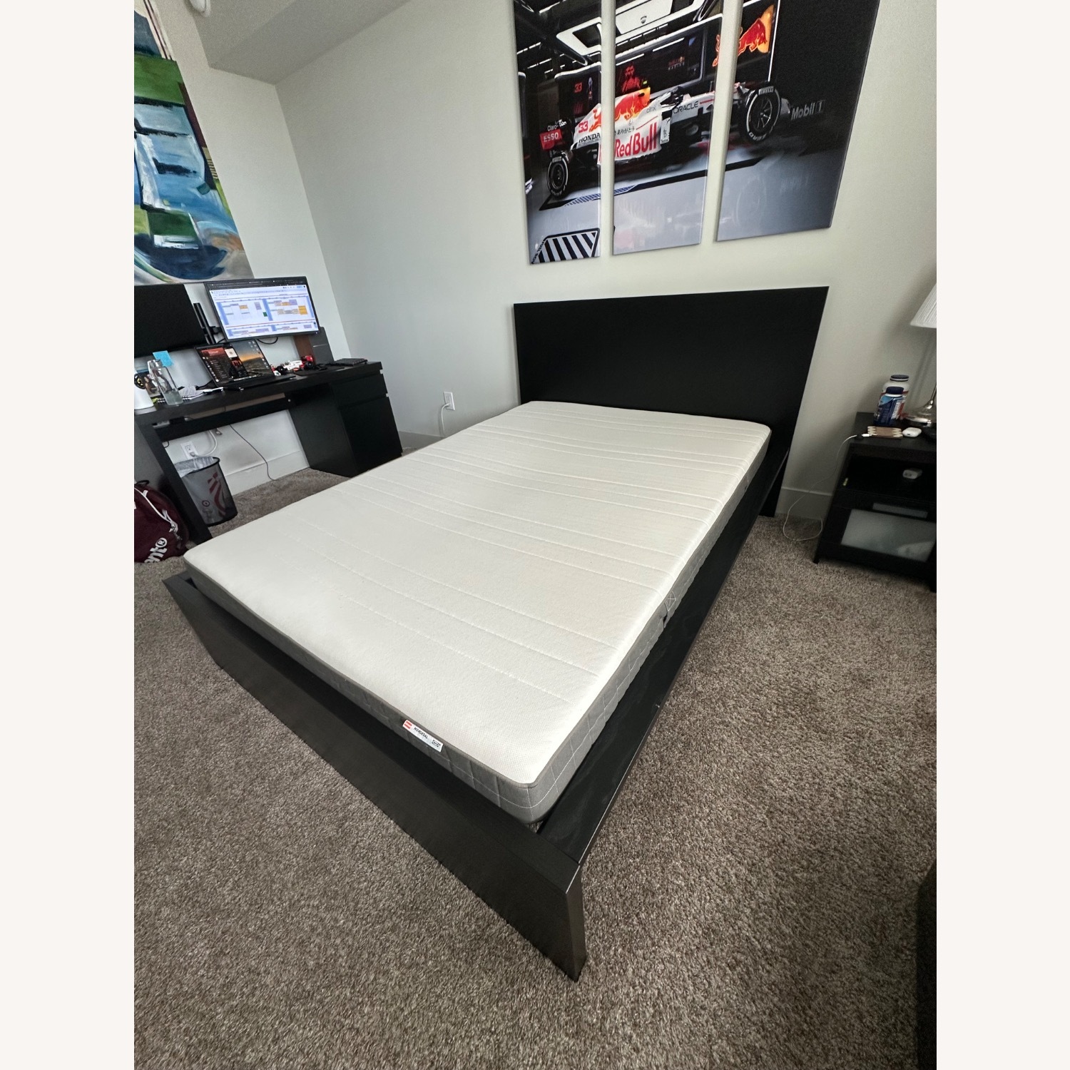 IKEA MALM Bedframe Full Size Black - image-2
