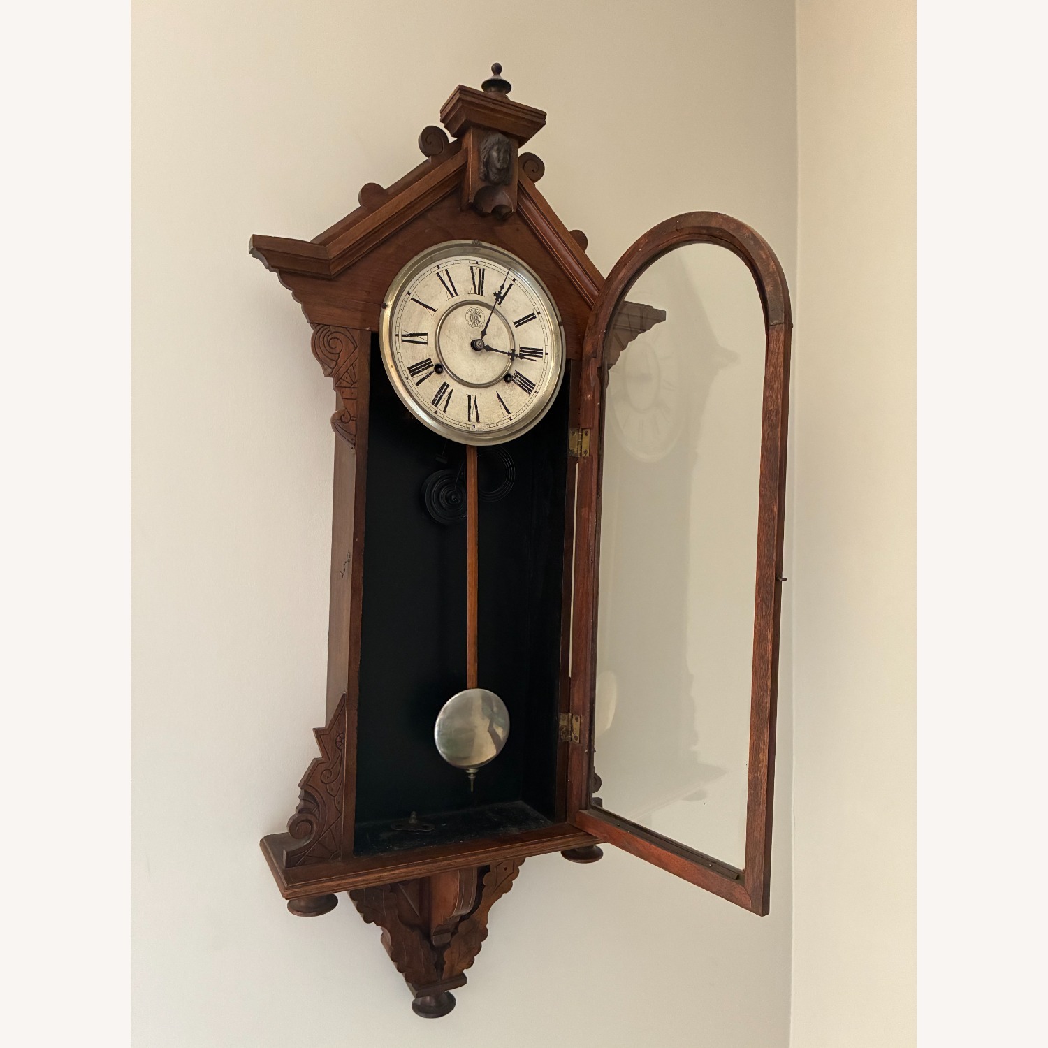 Antique Waterbury Wall Clock - image-2