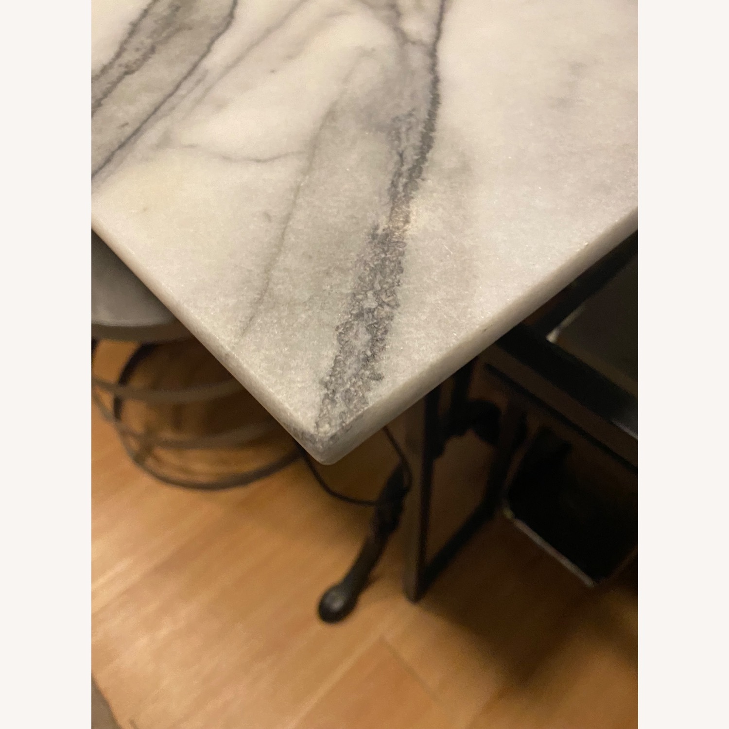 Antique Marble & Iron Desk - image-3