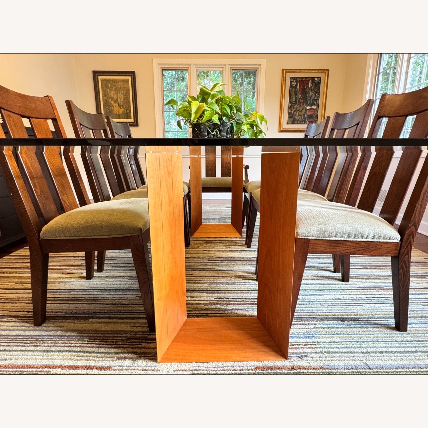 Elegant Glass Dining Table - image-3