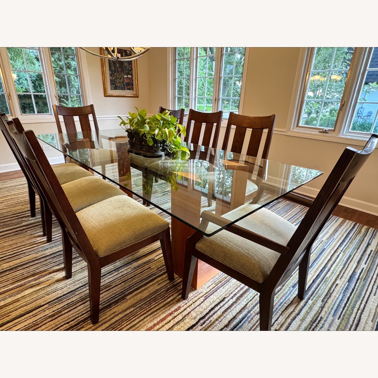 Elegant Glass Dining Table - image-5