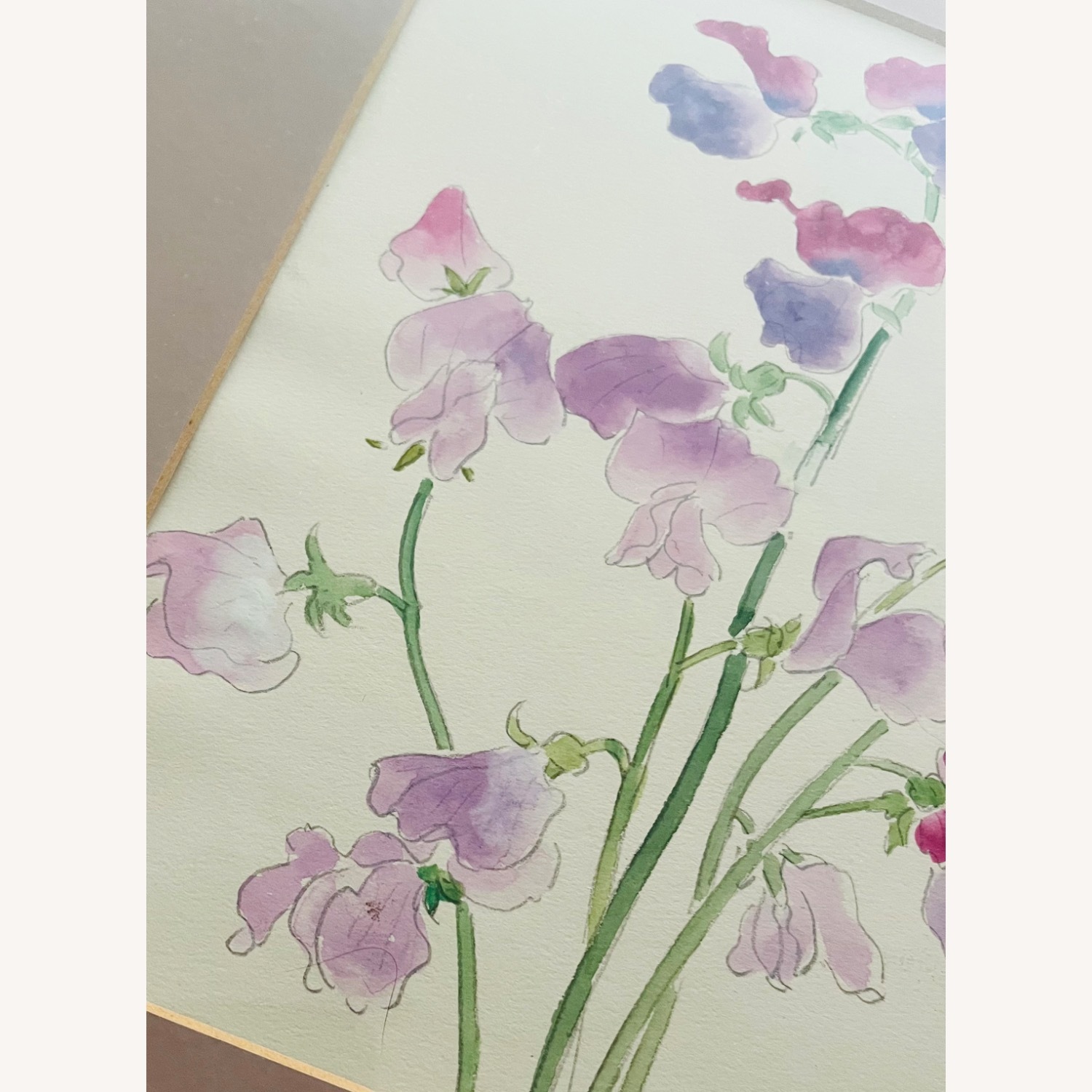 Vintage Japanese Watercolor Botanical Lily - Kyoto - image-3