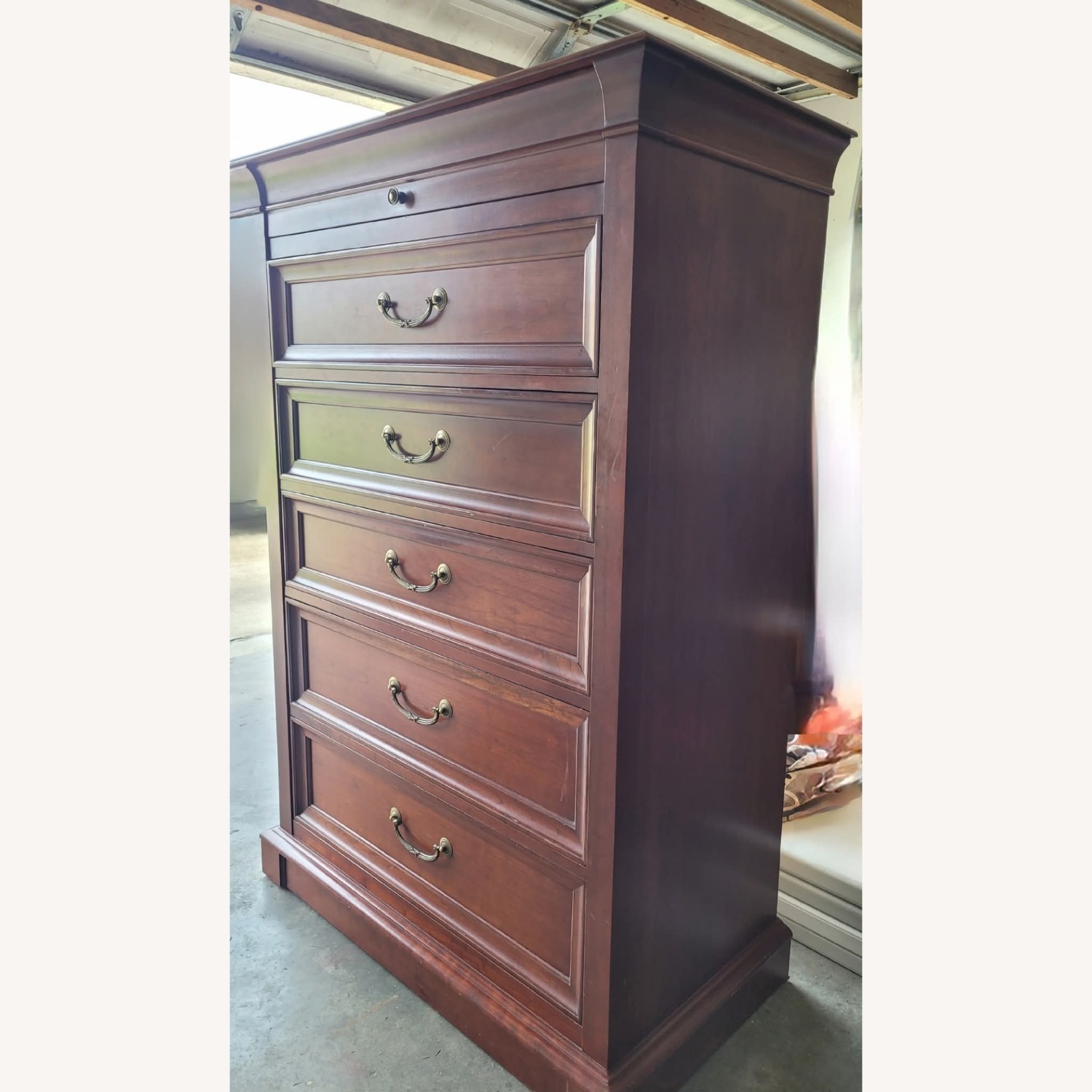 Tall Cherry Wood Dresser  - image-2