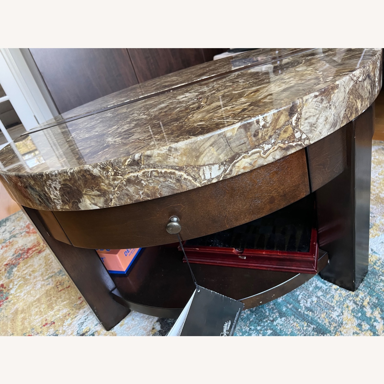Ashley Furniture Kraleene Marble Top Coffee Table  - image-2