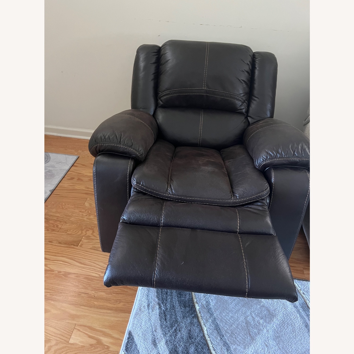 Grixdale Dark Brown Micro Fiber Recliner - image-3