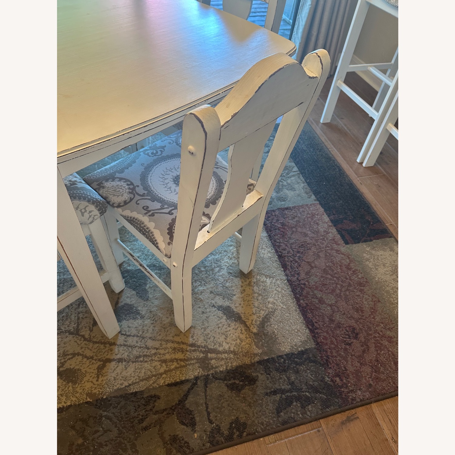 Antique Kitchen Set With 4 Chairs and 2 Barstools - image-3