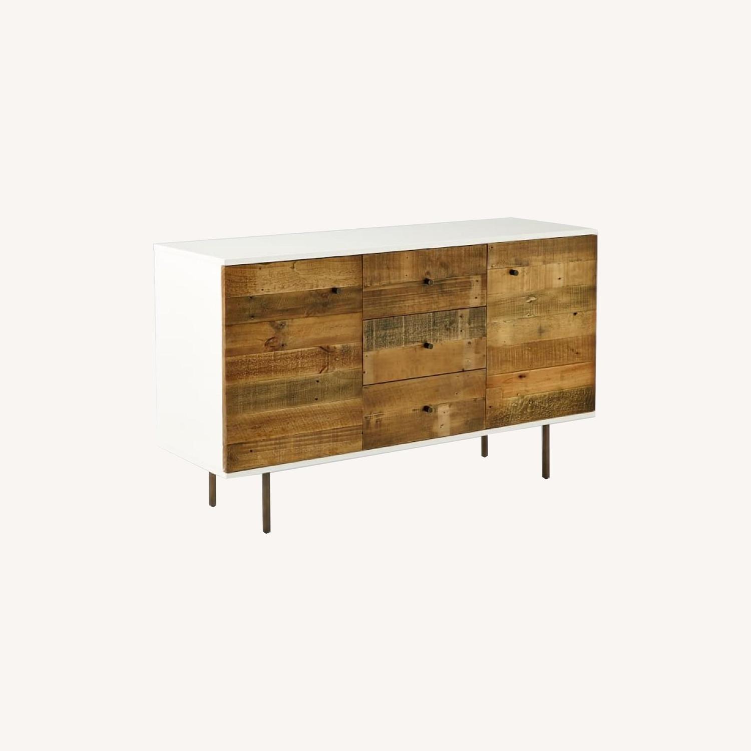 West Elm Reclaimed Wood + Lacquer Credenza - image-1