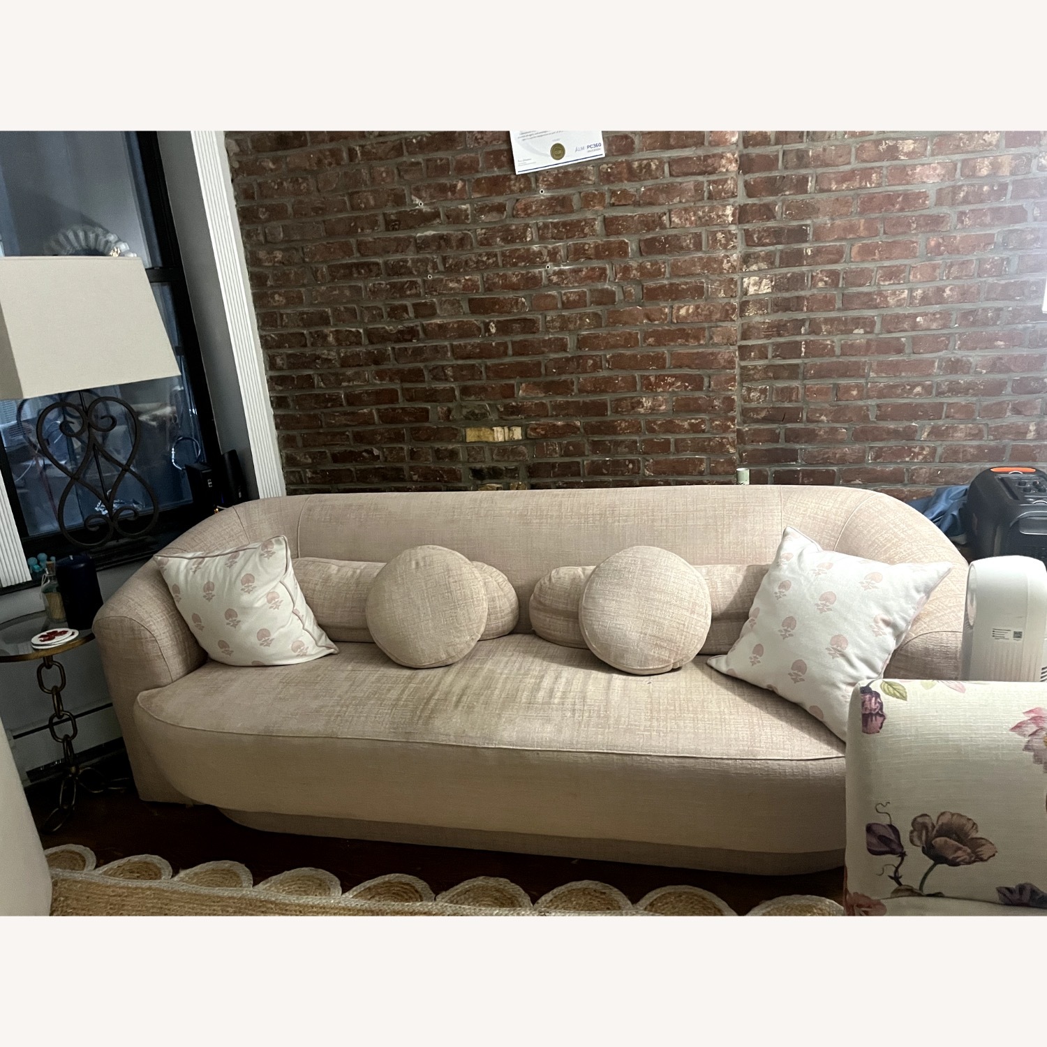 Anthropologie Pink Gwen Couch AptDeco