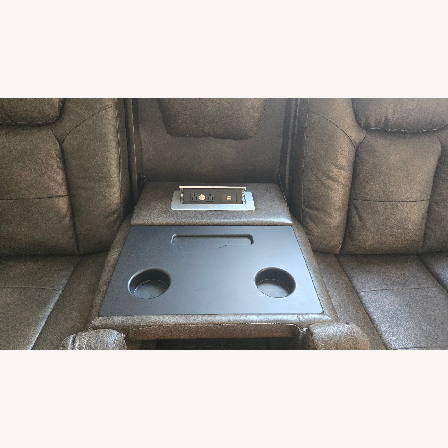 Matera Power Sofa With Drop-Down Table - image-4