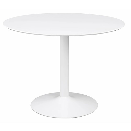 Used White Round Pedestal Dining Table for sale on AptDeco
