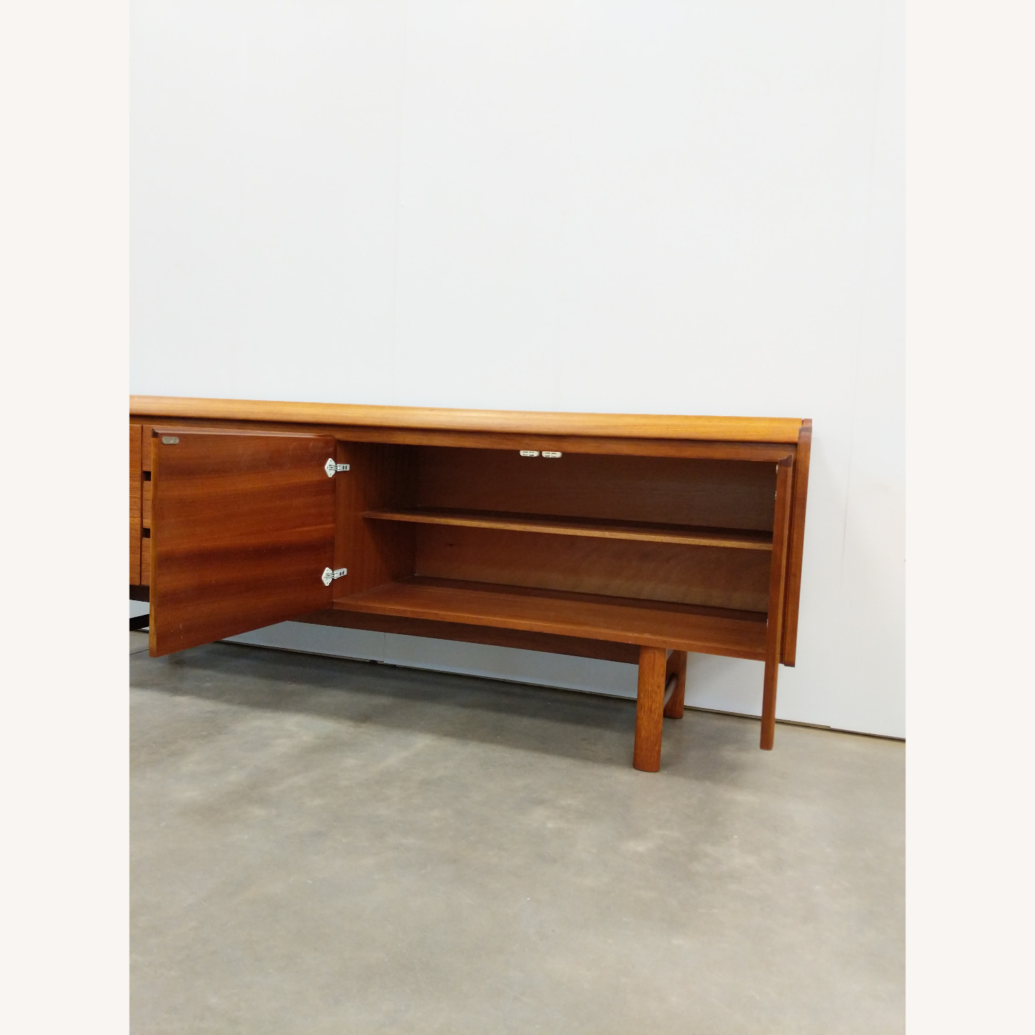 Vintage Mid Century Modern Teak Credenza - image-4
