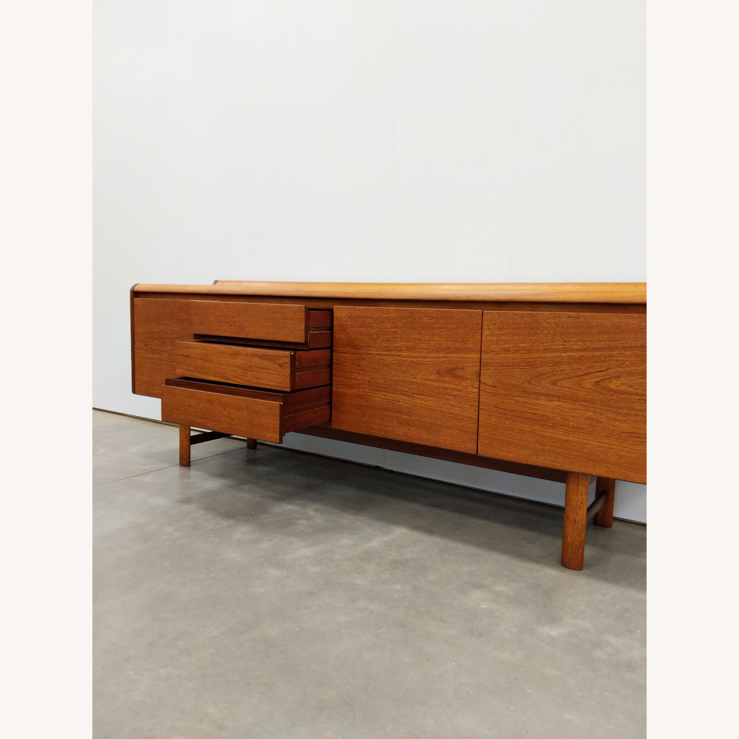 Vintage Mid Century Modern Teak Credenza - image-3