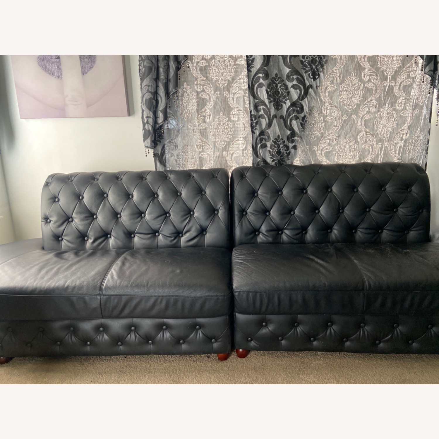 Black 3 Piece Sofa  - image-1
