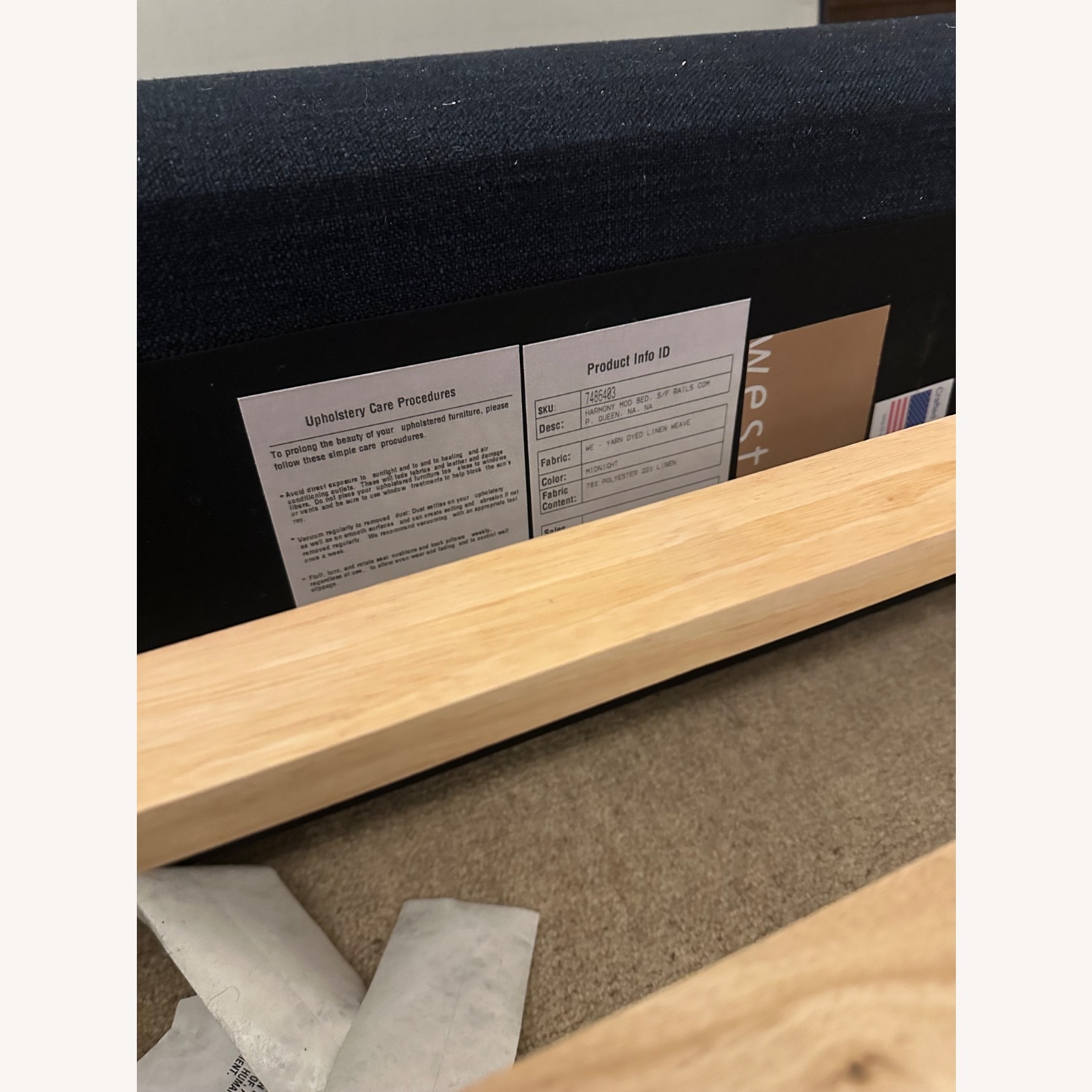 West Elm Harmony Queen Bed - image-4