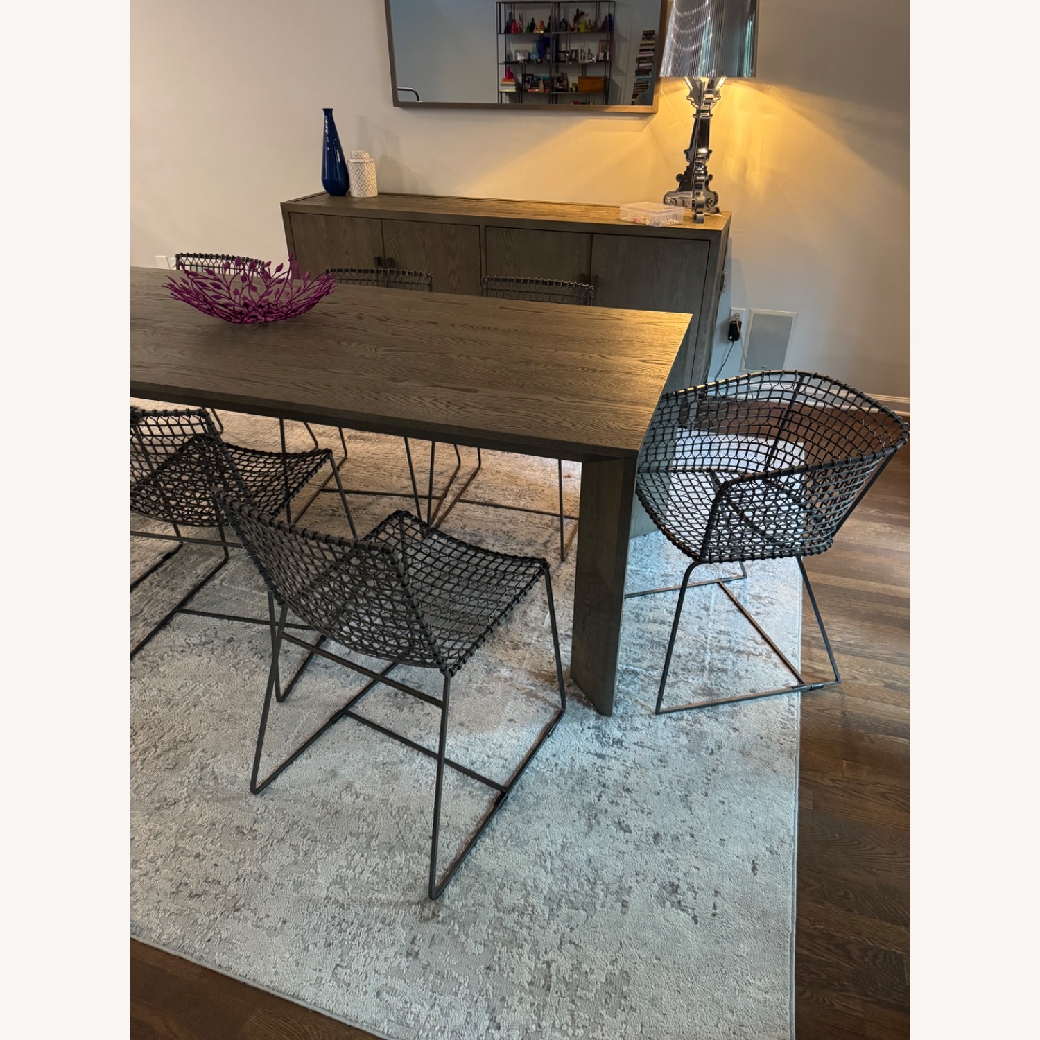 8 Crate & Barrel Tig - 2 Arm /6 Dining Chairs - image-0