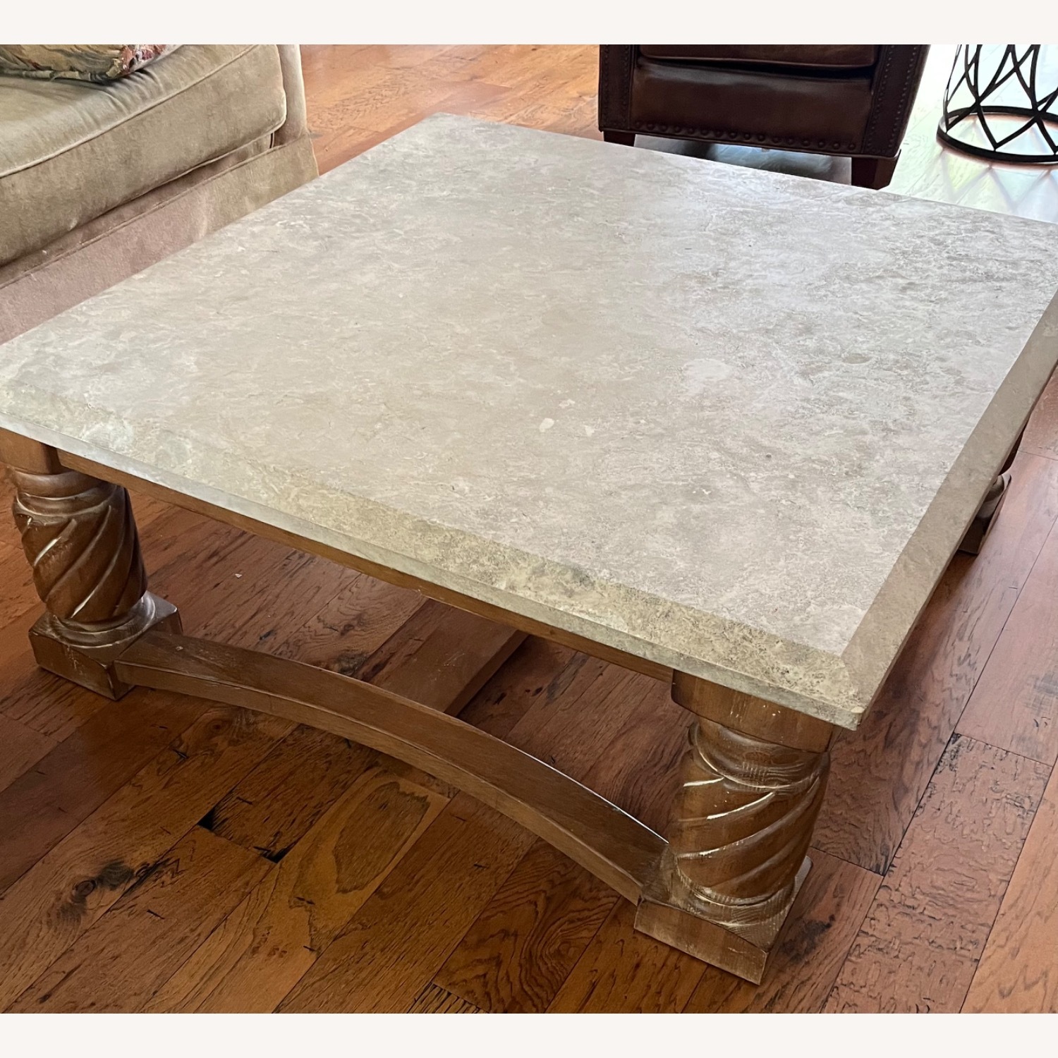 Travertine Coffee Table - image-2