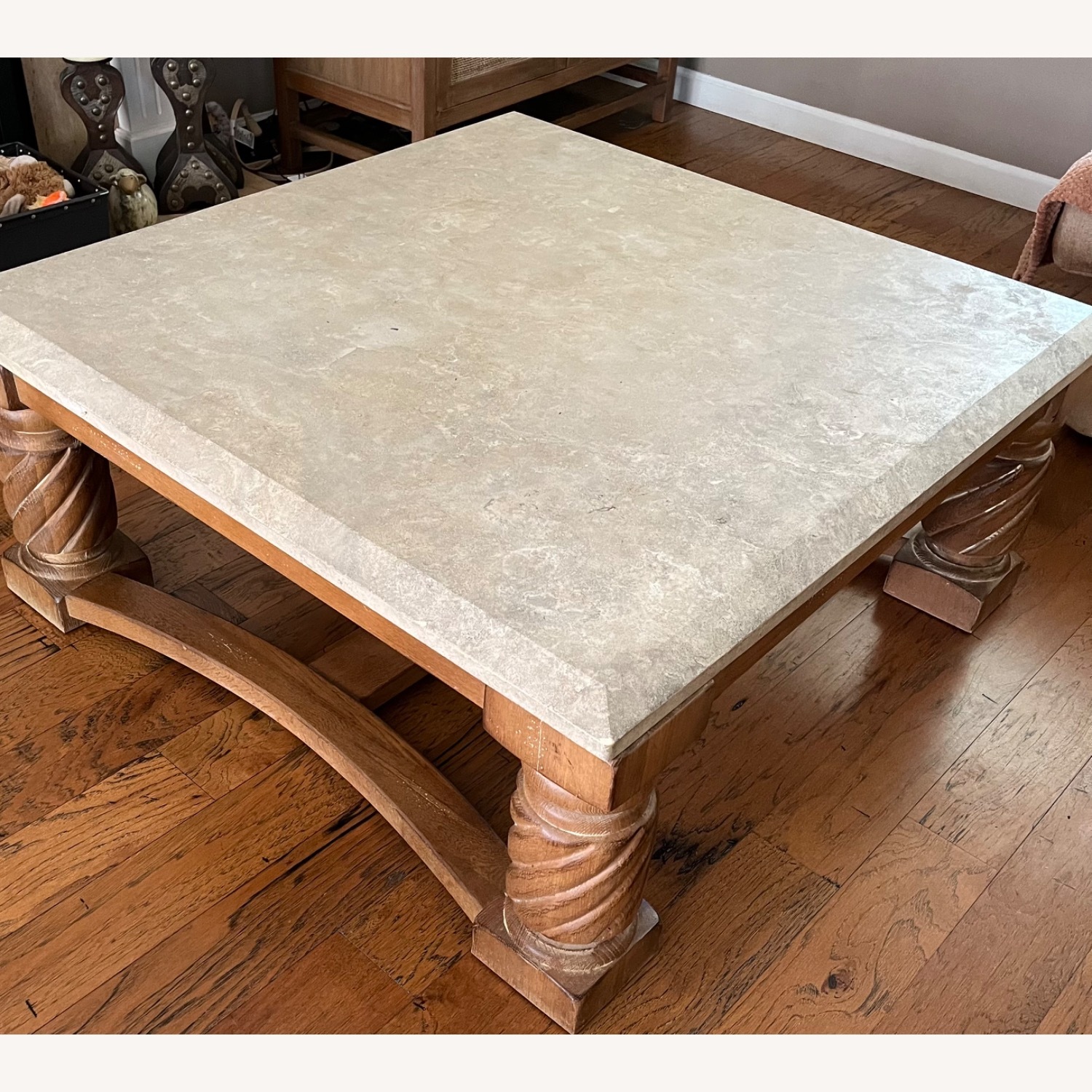 Travertine Coffee Table - image-1