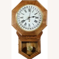 Vintage Pequegnat "Brandon" Calendar Wall Clock