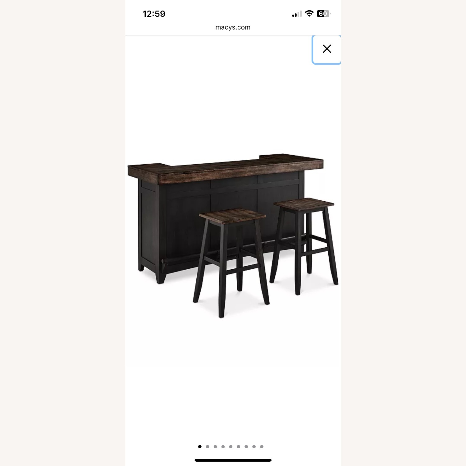 Peighton Bar with Bar Stools - image-1