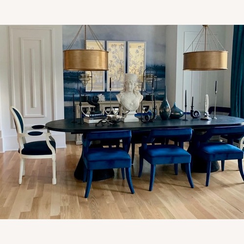 Used TOV Furniture Rishi 120" Rope Oval Dining Table for sale on AptDeco