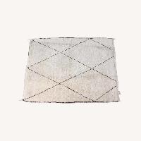 Moroccan Shag Rug with Diamond Pattern