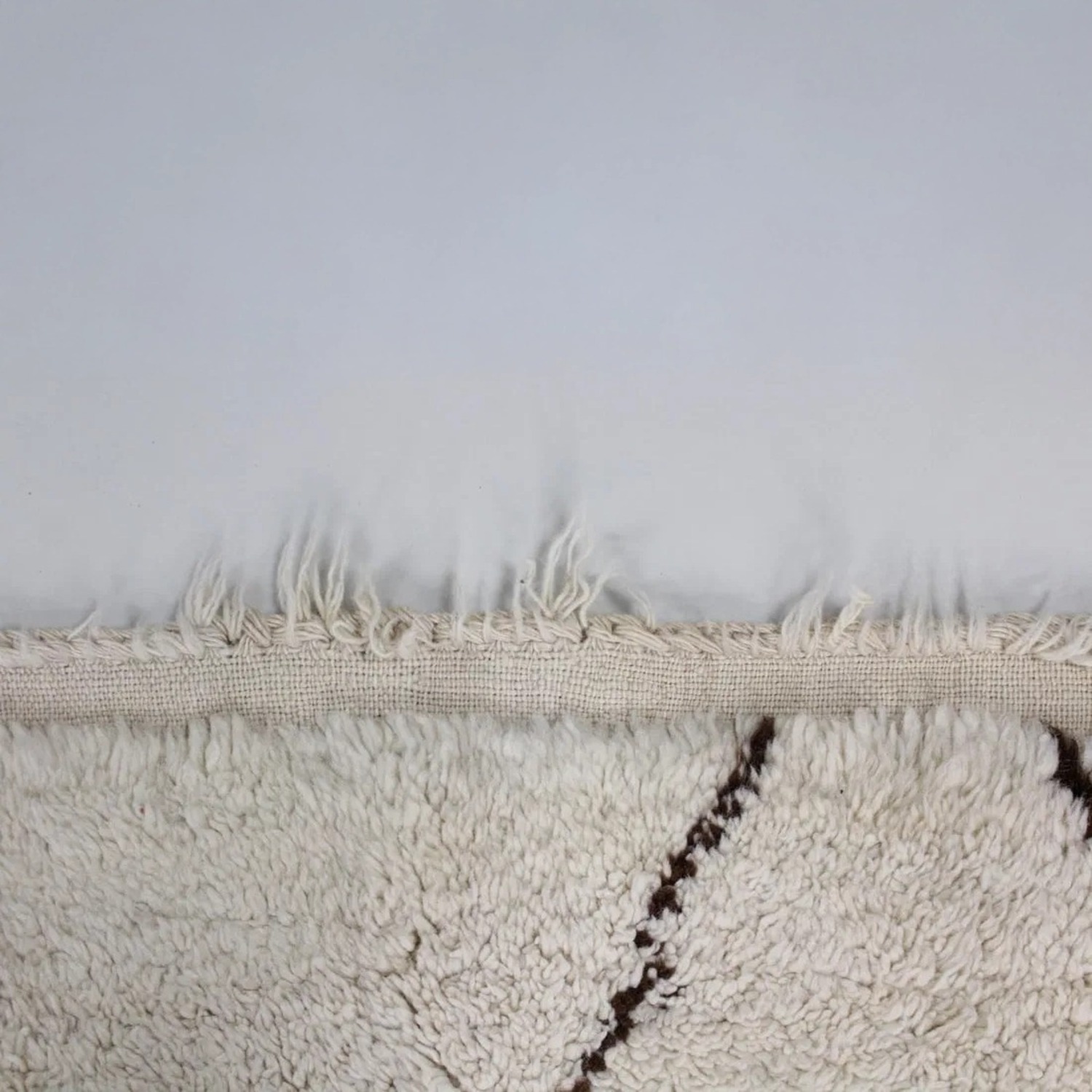 Moroccan Shag Rug with Diamond Pattern - image-8