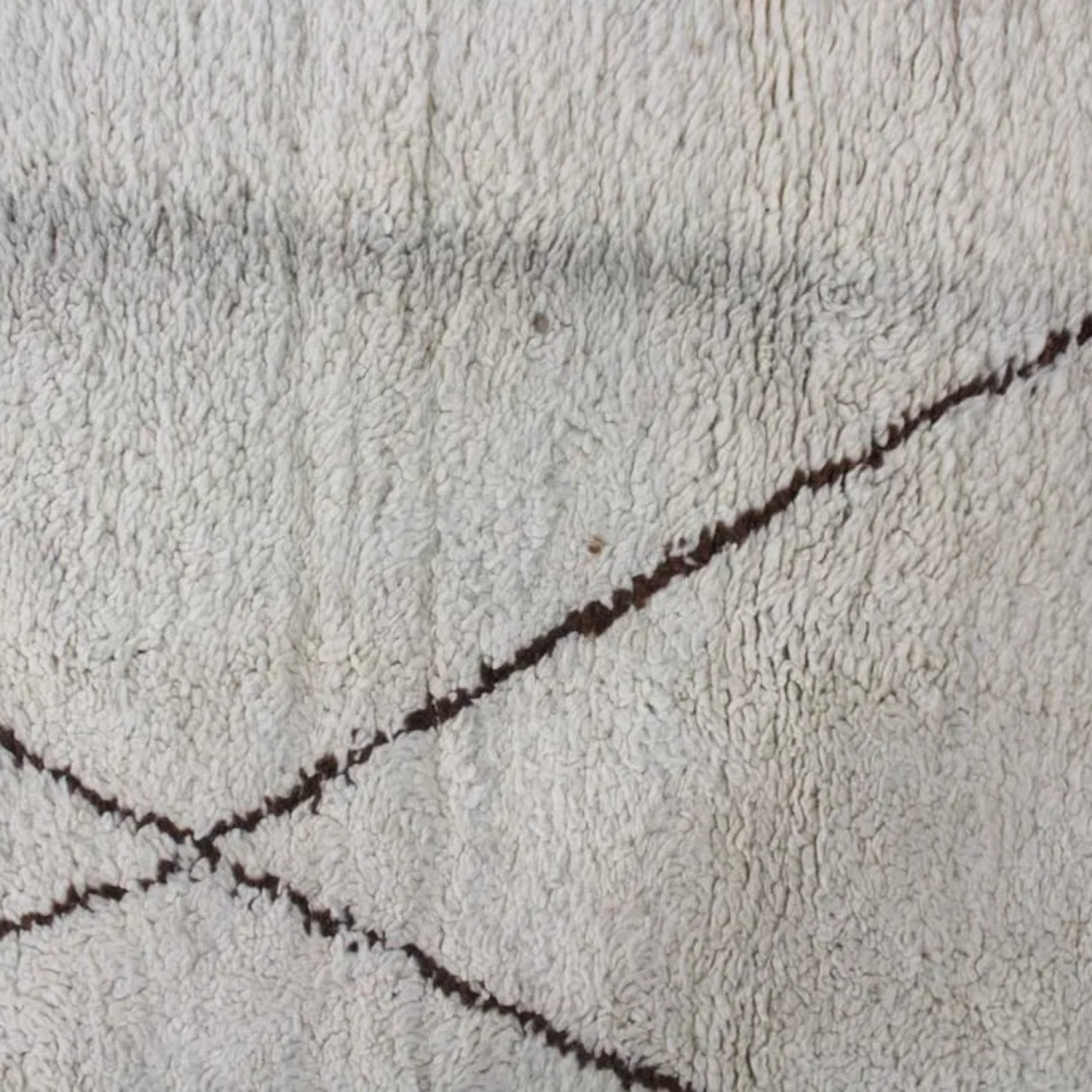 Moroccan Shag Rug with Diamond Pattern - image-5