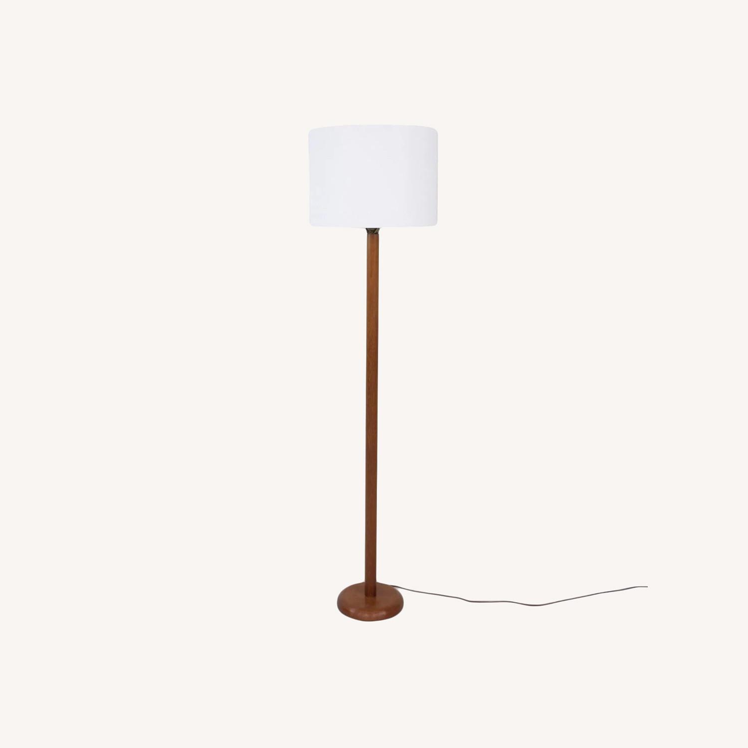 Scandinavian Modern Teak Floor Lamp - image-0