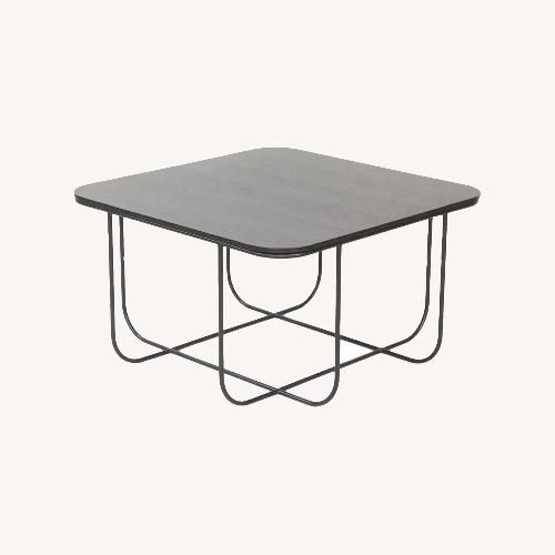 Used Black Wood Topped "Cage" Coffee Table by Menu for sale on AptDeco