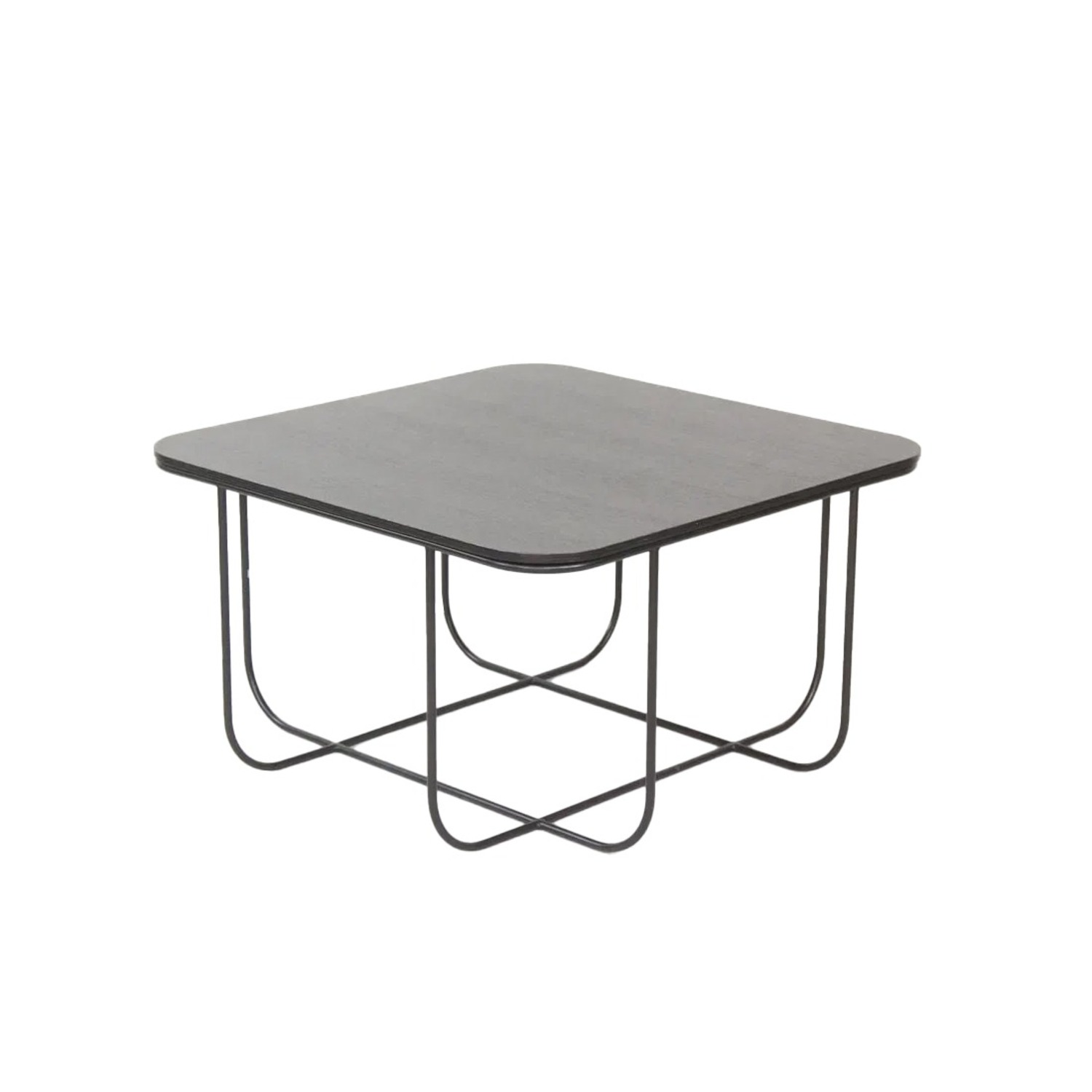 Black Wood Topped "Cage" Coffee Table by Menu - image-4