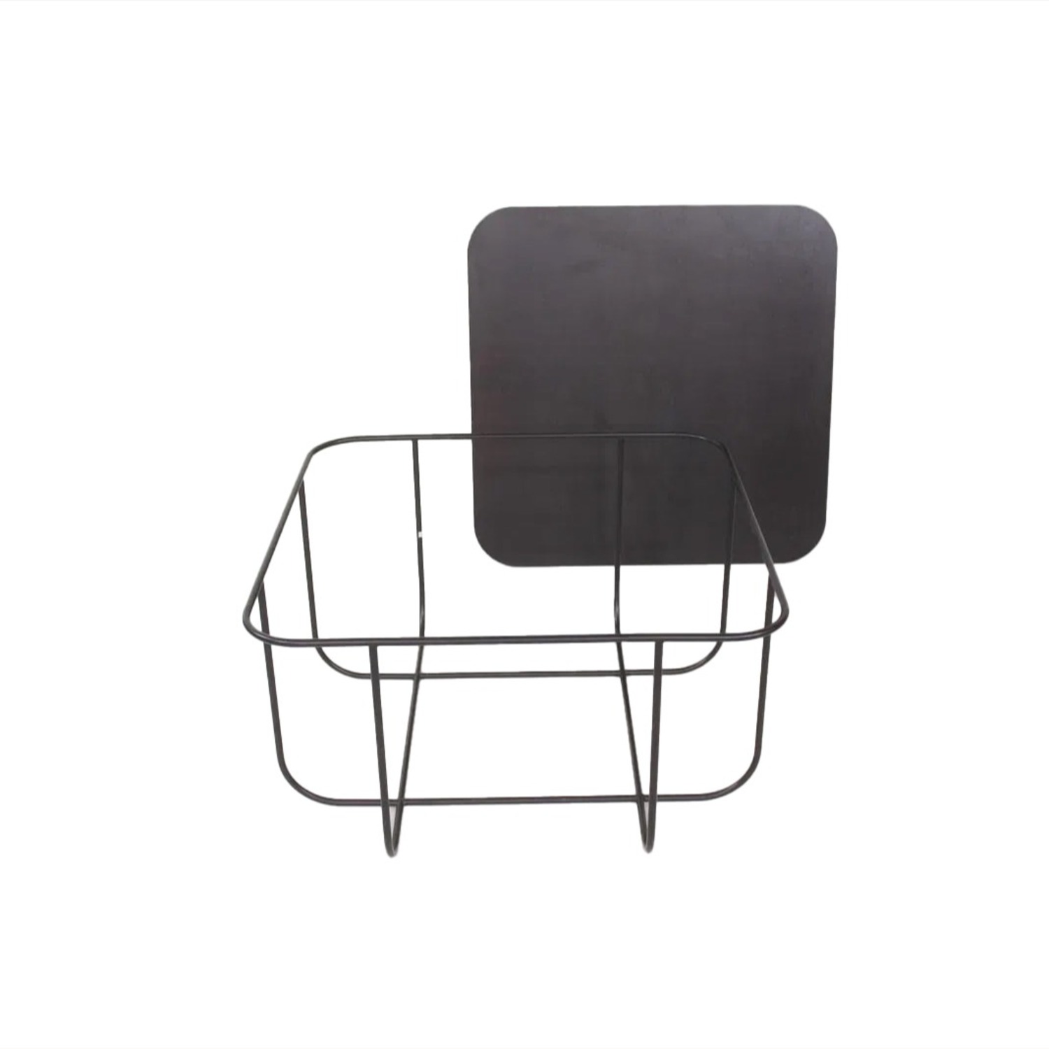 Black Wood Topped "Cage" Coffee Table by Menu - image-3