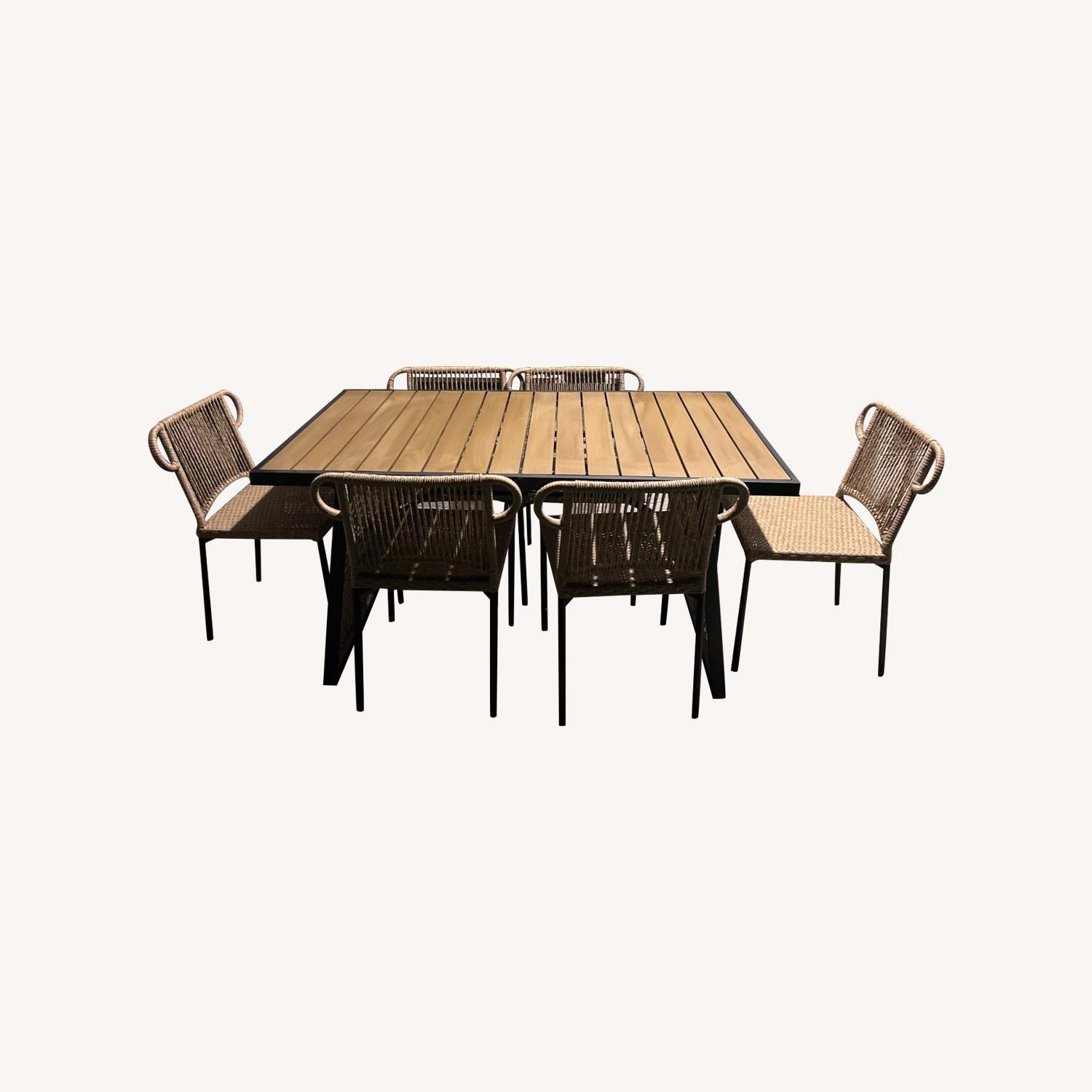 Bamboo Outdoor Dining Set - image-0