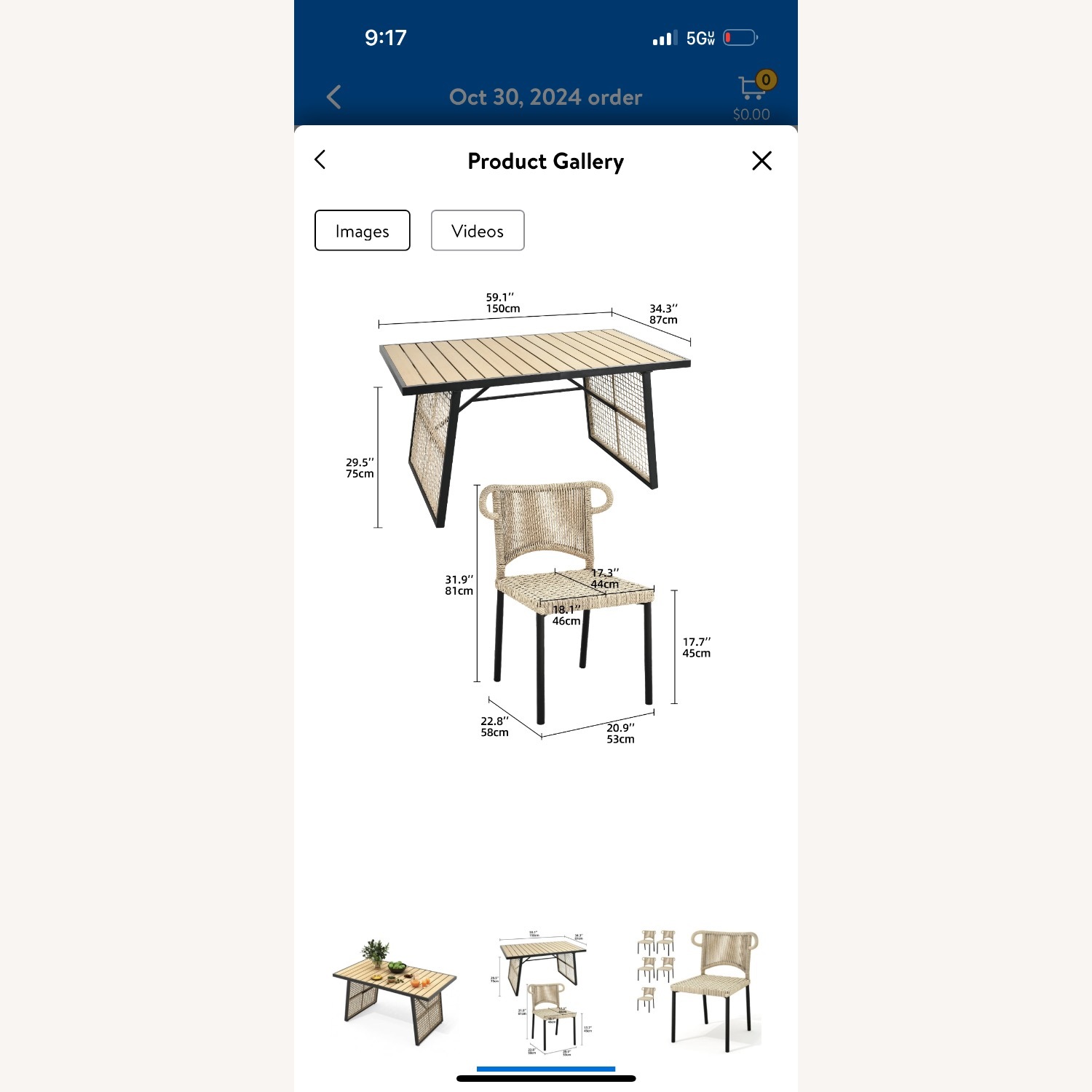 Bamboo Outdoor Dining Set - image-4