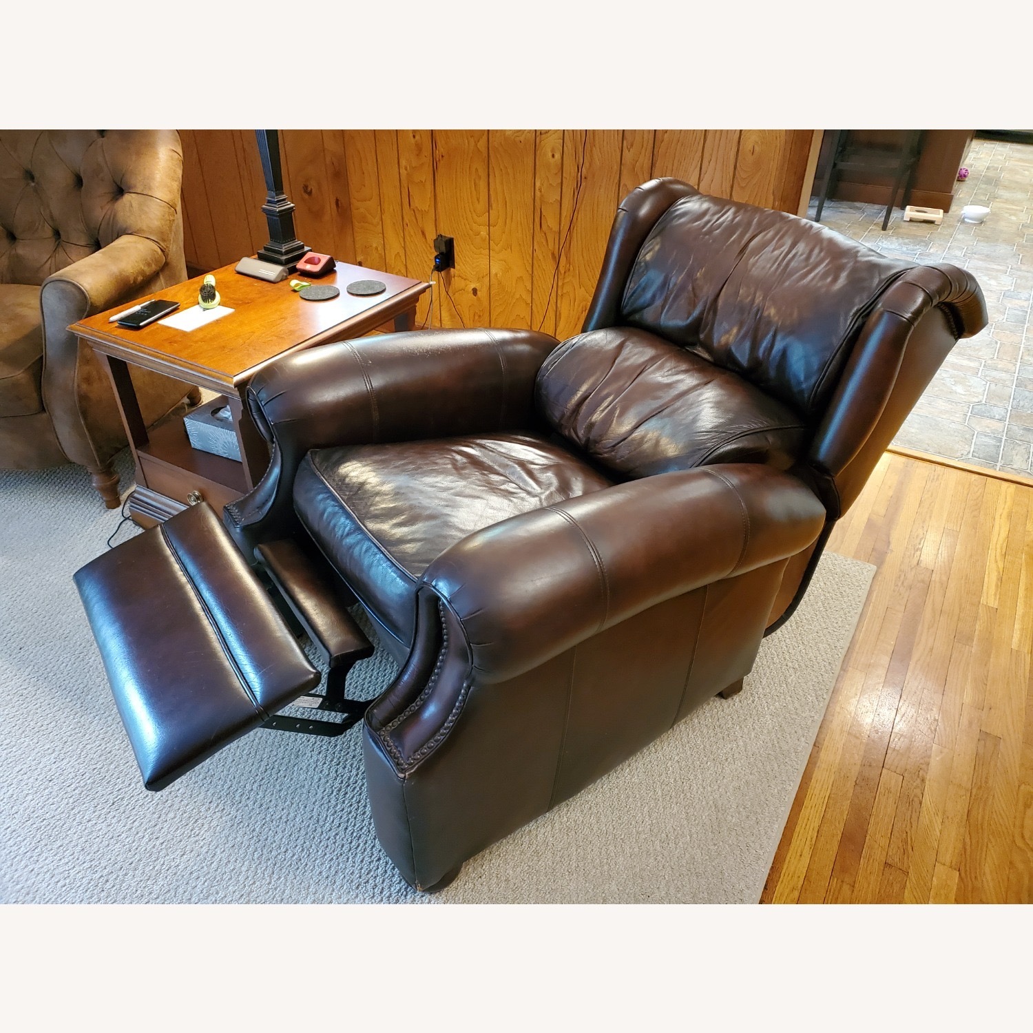 Raymour & Flanigan Leather Recliner - image-3