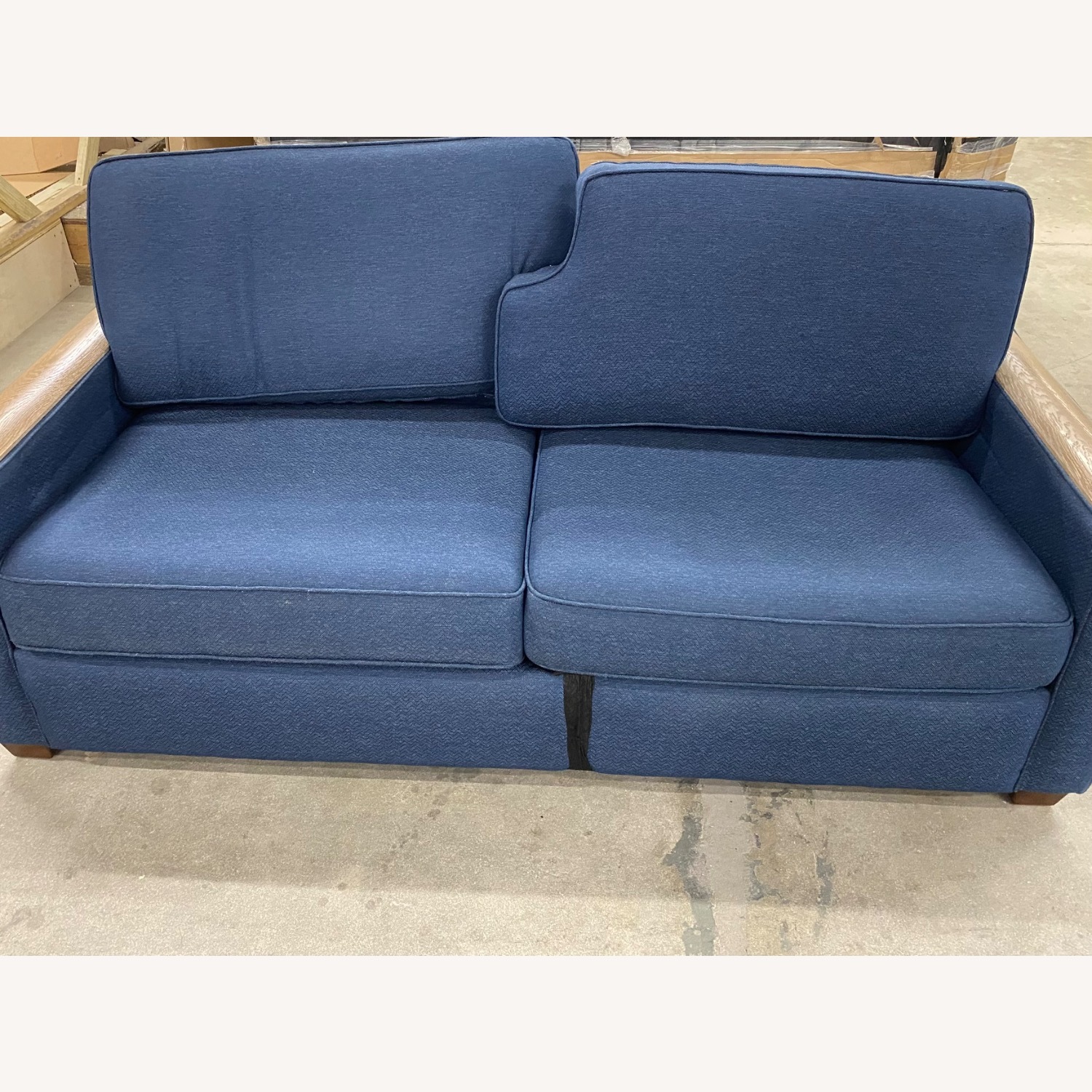 Blue/ Jean Blue Sofa Bed - image-2