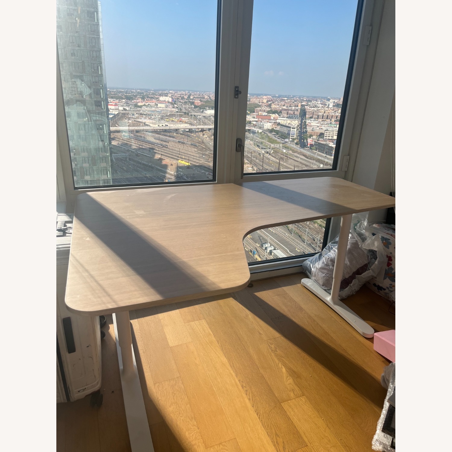 IKEA Bekant White L-Shape Desk - image-2