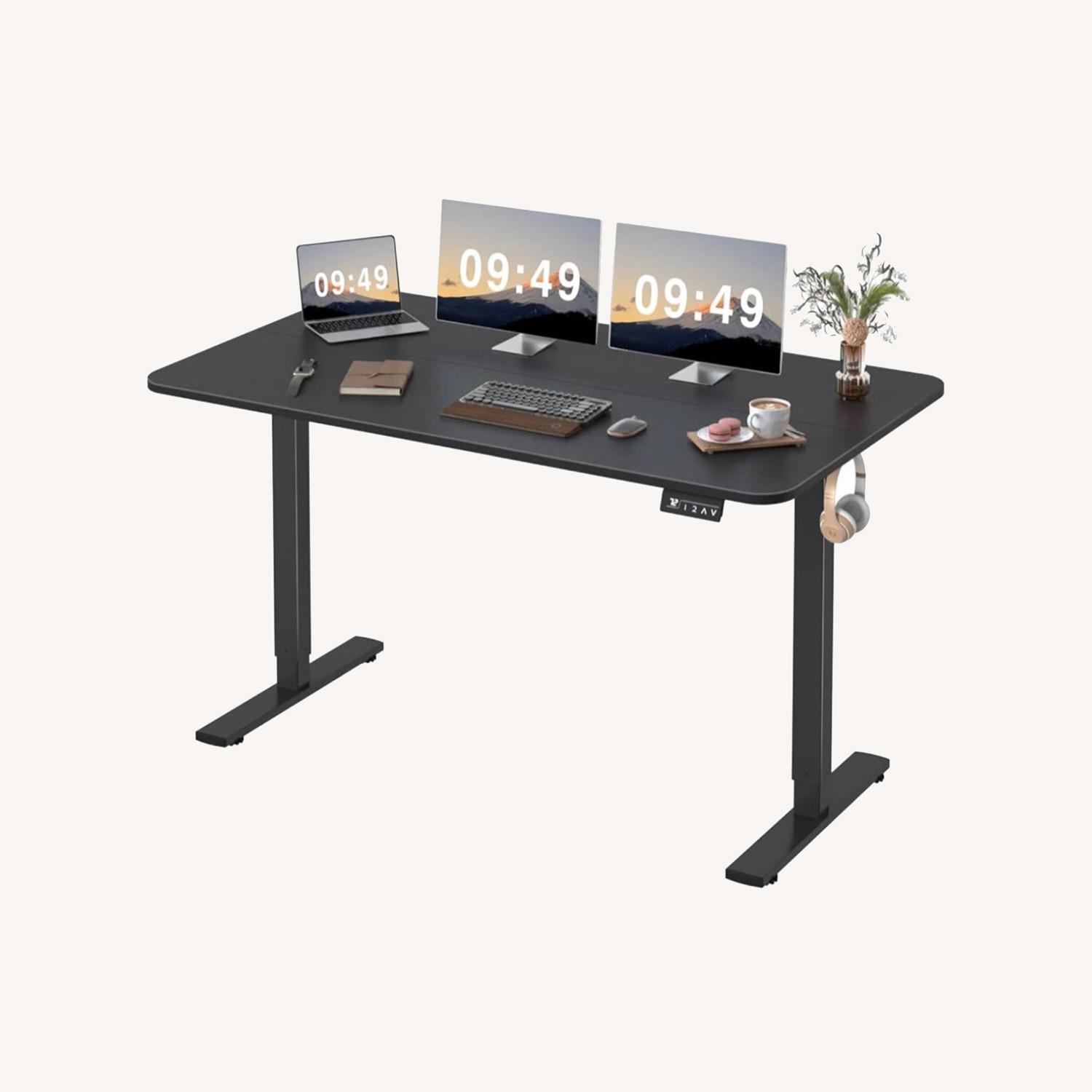 Electric Height Adjustable Standing Desk - image-0