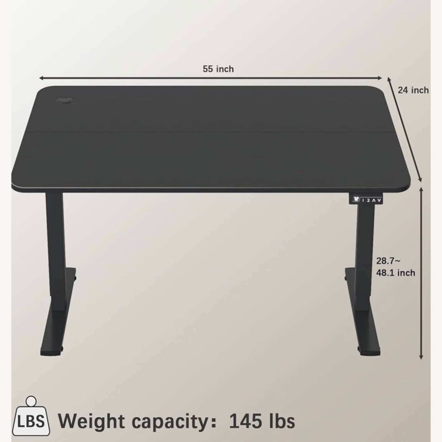 Electric Height Adjustable Standing Desk - image-2