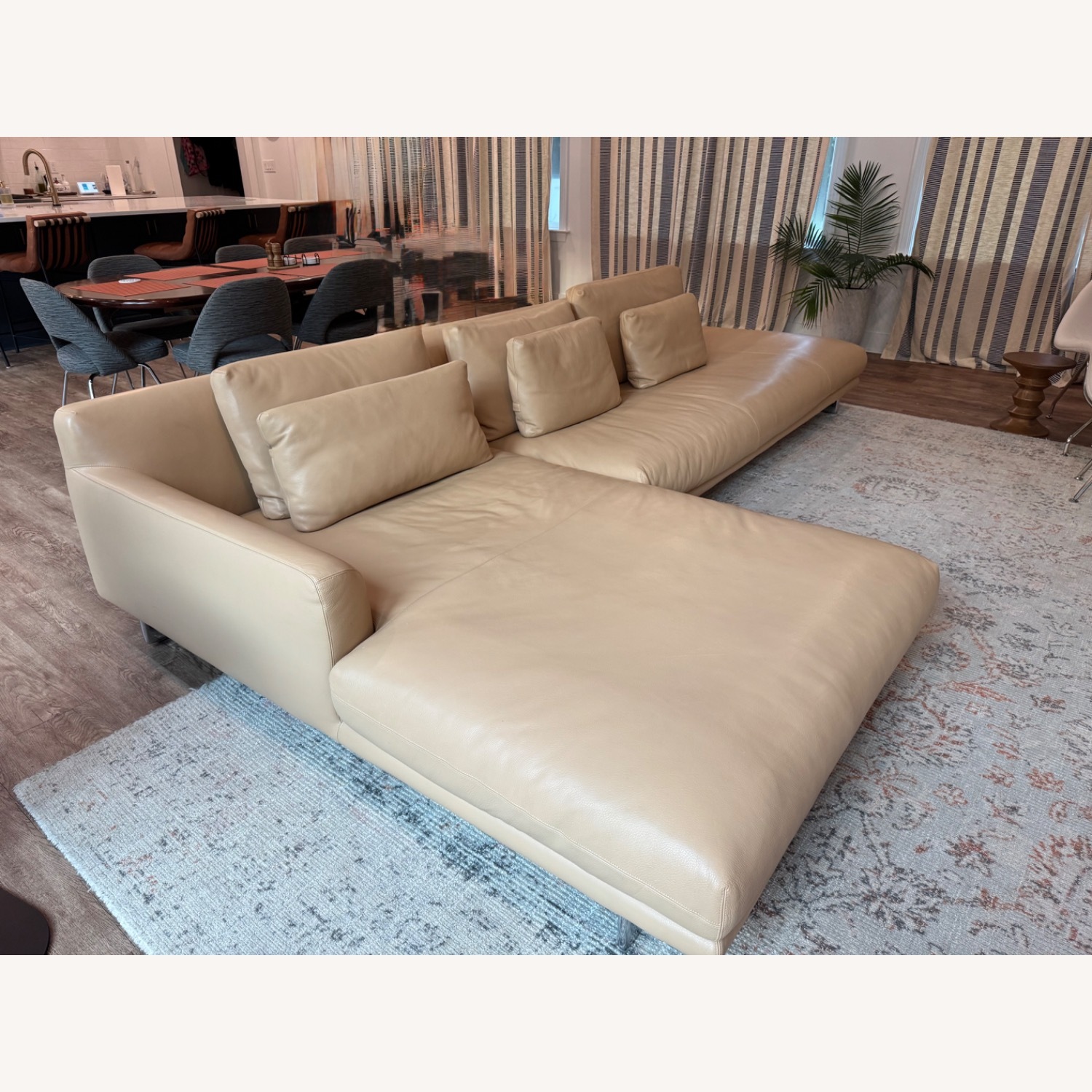Design within Reach Lecco Leather Sectional  - image-2