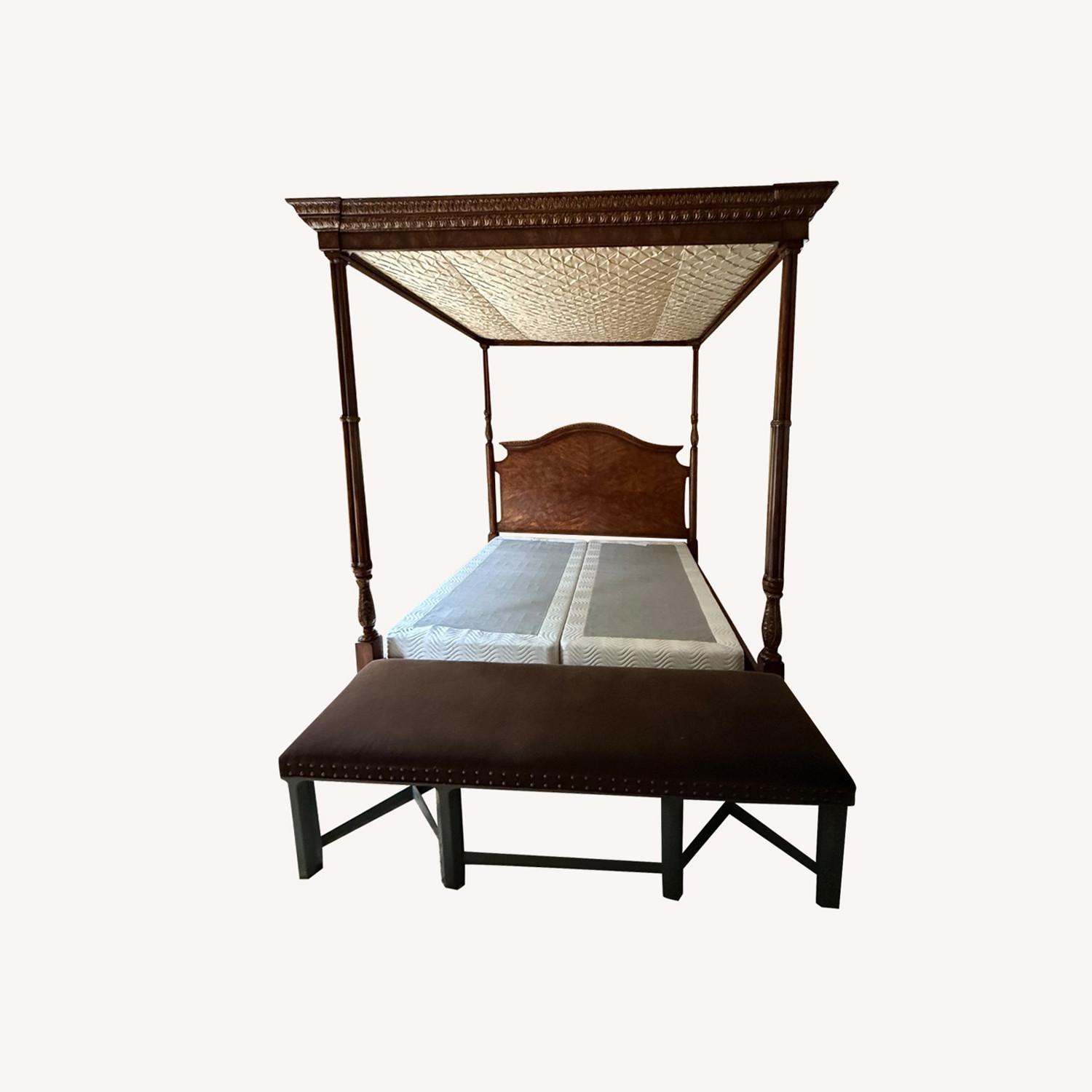 Vintage Bed With Canopy - image-0