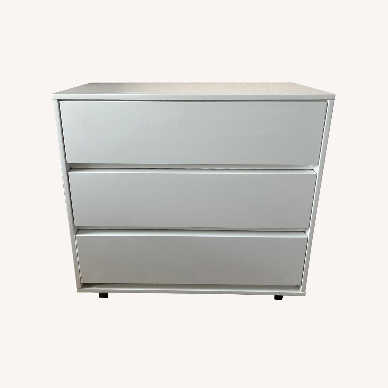 CB2 Gallery White Lacquer 3 Drawer Dresser - image-0